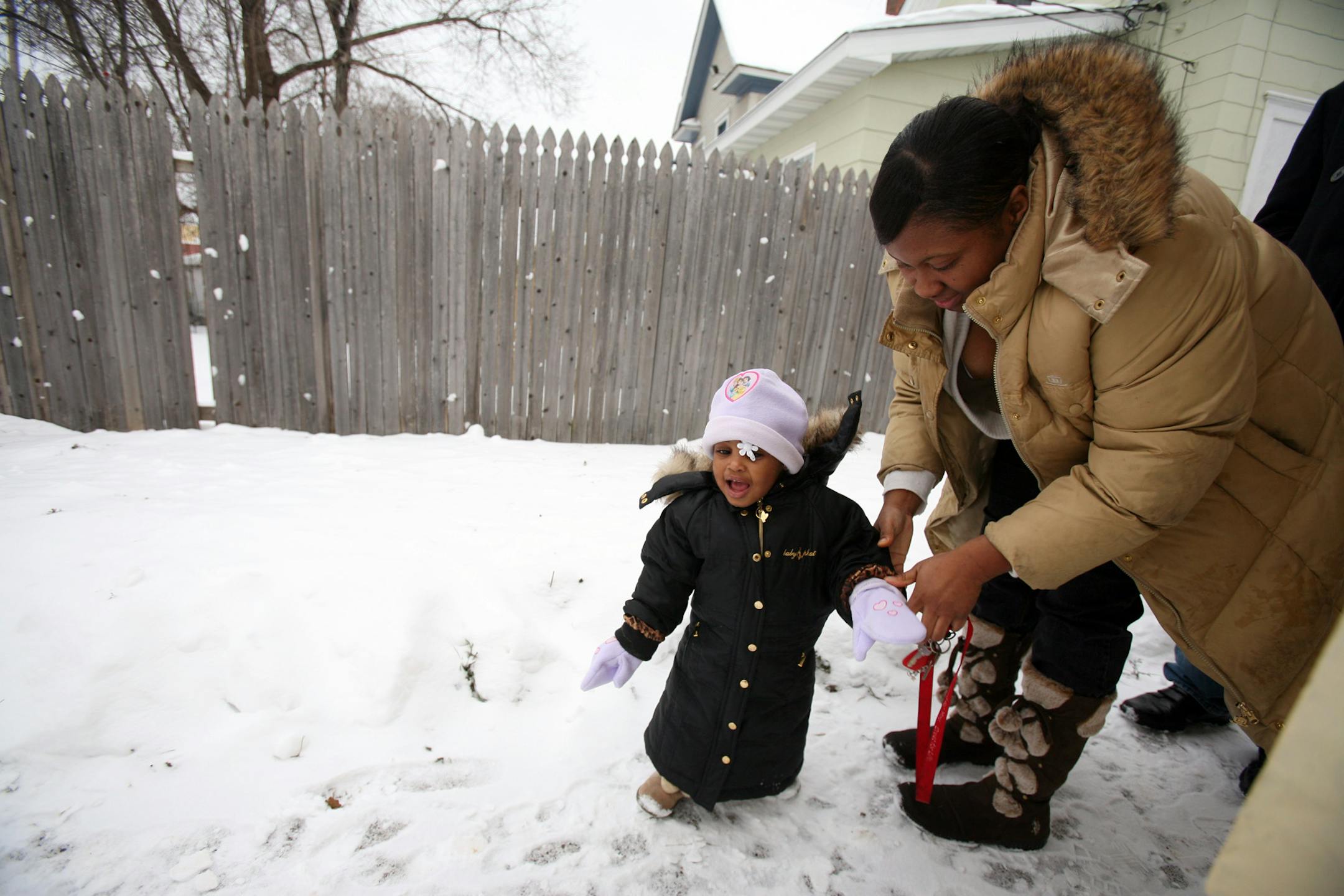Chase and Lydera prepared for the cold and for shopping Thursday. For the past three weeks, Chatel said, she was allowed one visit per week with her children, at a neutral site, for an hour.
