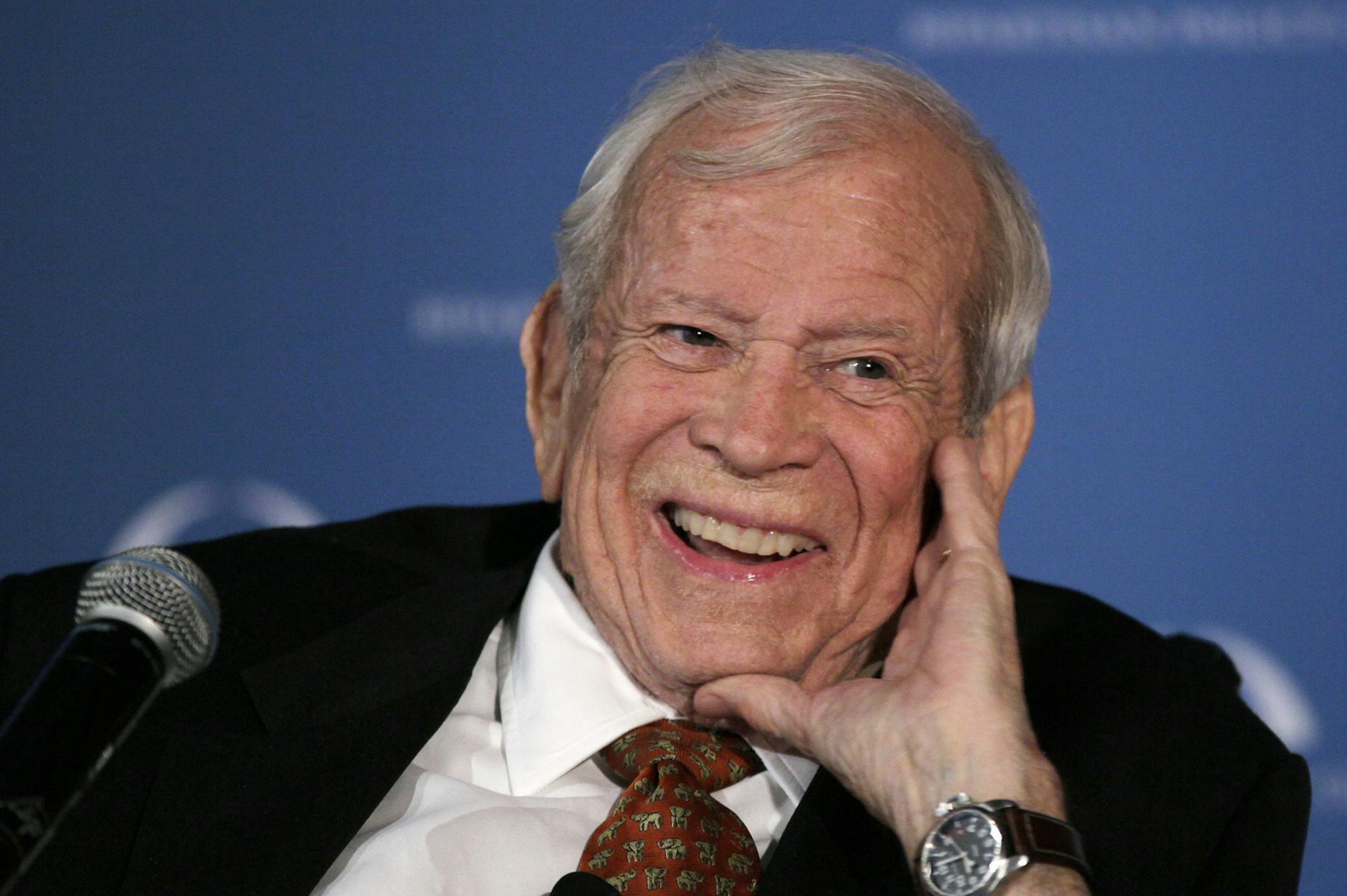 FILE - This March 21, 2012 file photo shows former Senate Majority Leader Howard Baker in Washington, who has died. (AP Photo/Carolyn Kaster, File) ORG XMIT: MIN2014062612480373