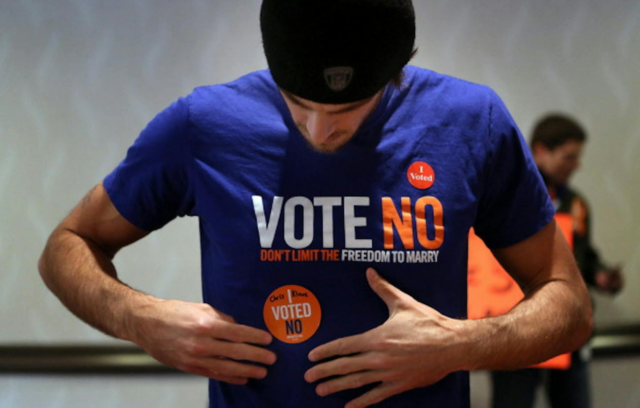 Chris Kluwe campaigned against the marriage amendment which would have banned same-sex marriage.