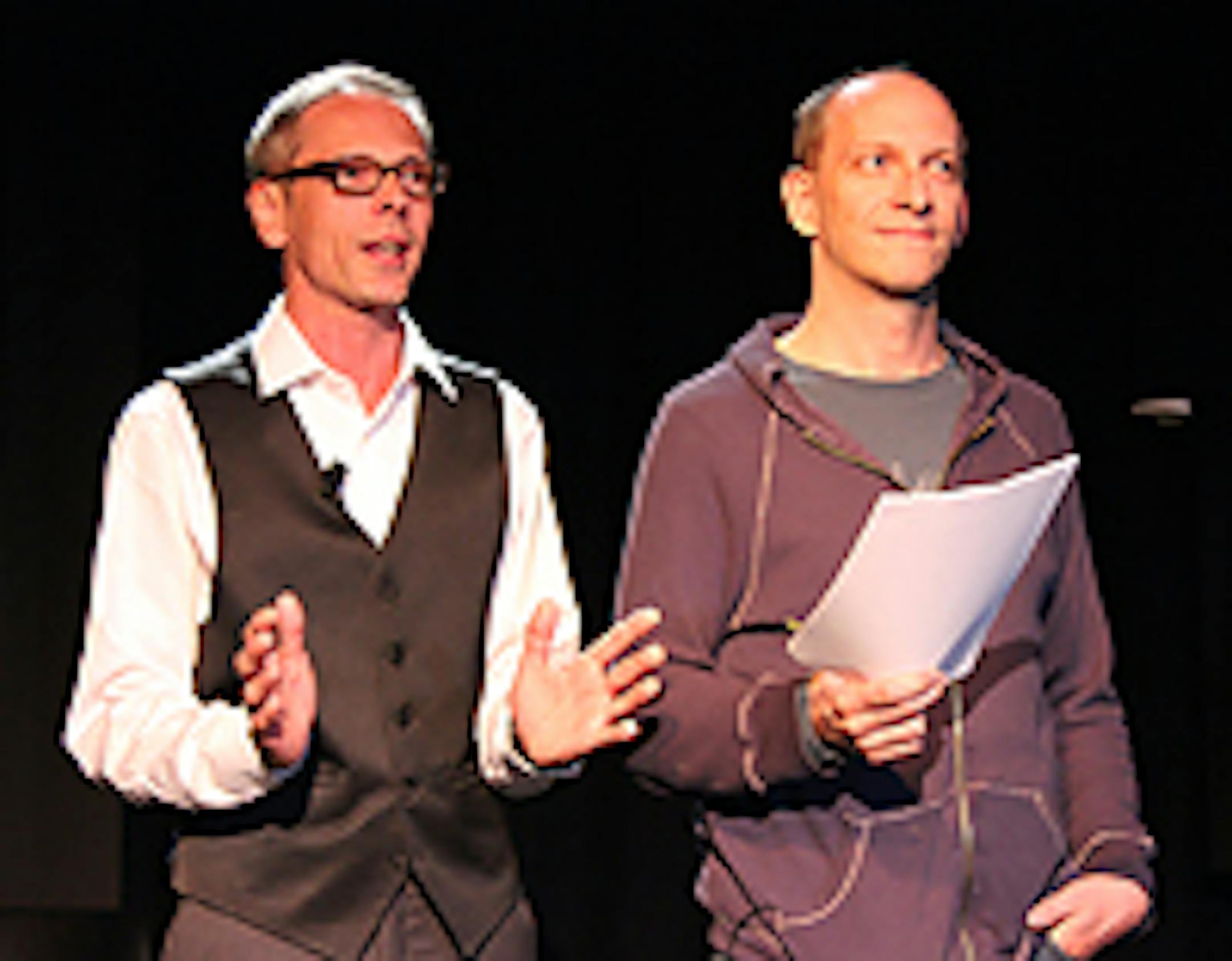 Mark Rhein, left, and Jim Lichtscheidl in "Standing on Ceremony"