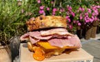 Breakfast sandwich at Honey &amp; Rye Bakehouse