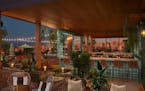 Rendering of rooftop bar at Life House Little Havana. (Life House/TNS)