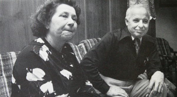 Nadia and Michael Karkoc, wife and husband, taken in 1982, from a publication called "Survivors. Political Refugees in the Twin Cities."