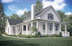 Home plan: Farmhouse details with modern touches