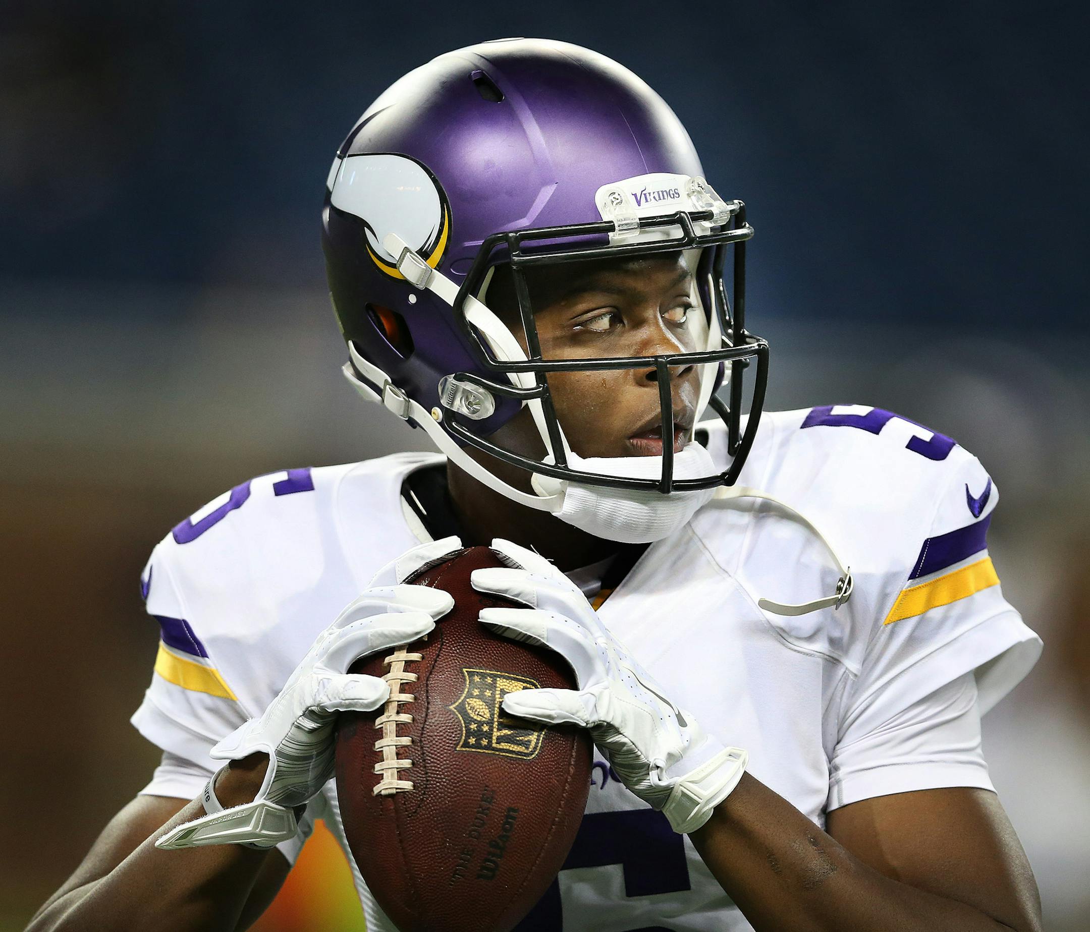 Vikings quarterback Teddy Bridgewater dispersed passes to 11 different receivers vs. the Lions.