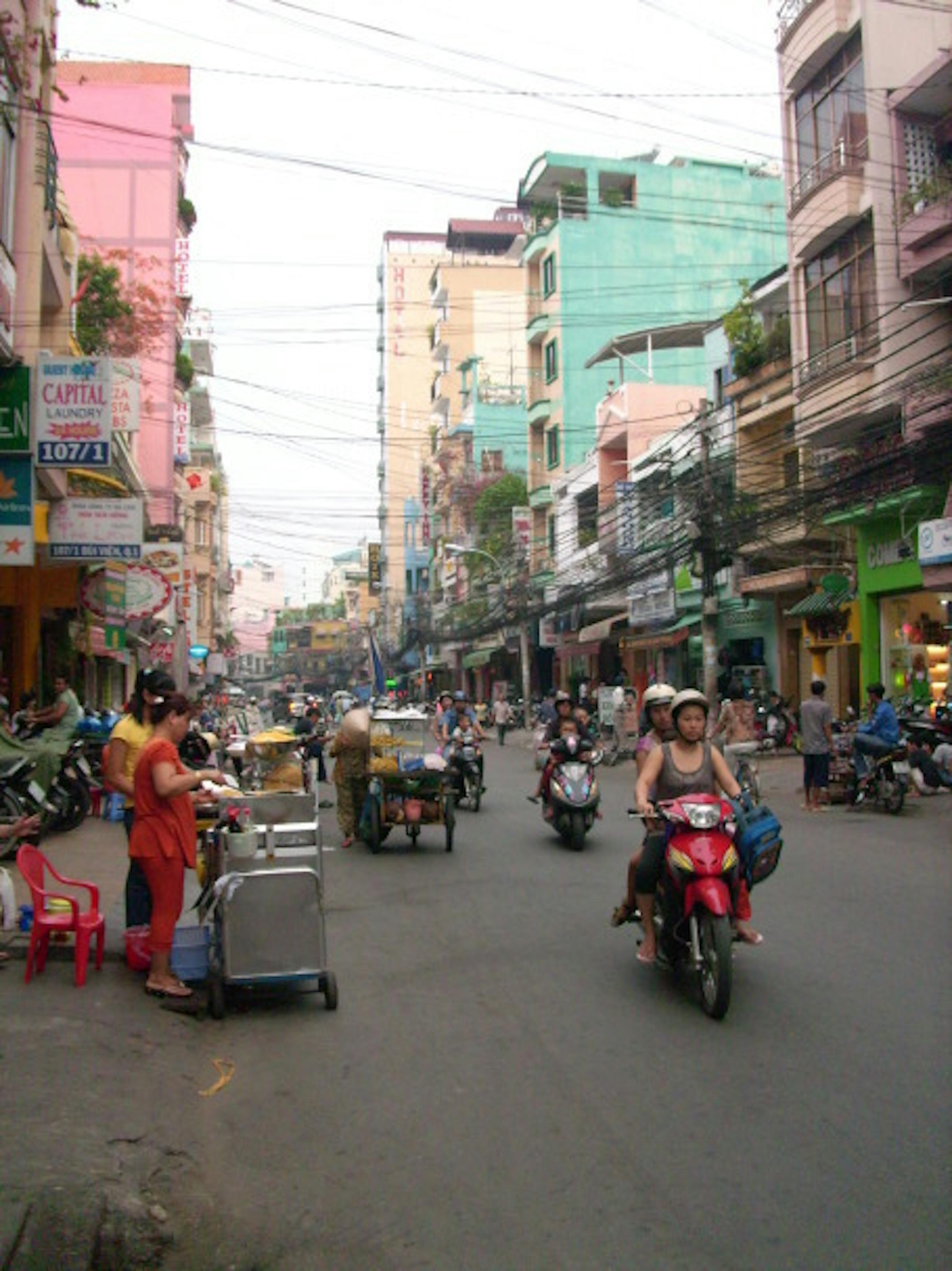 Saigon - Outside my hostel