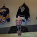Lou Cotroneo, shown in 2001, might have been the happiest man in St. Paul, smiling, laughing and greeting everyone he met at Xcel Energy Center with a