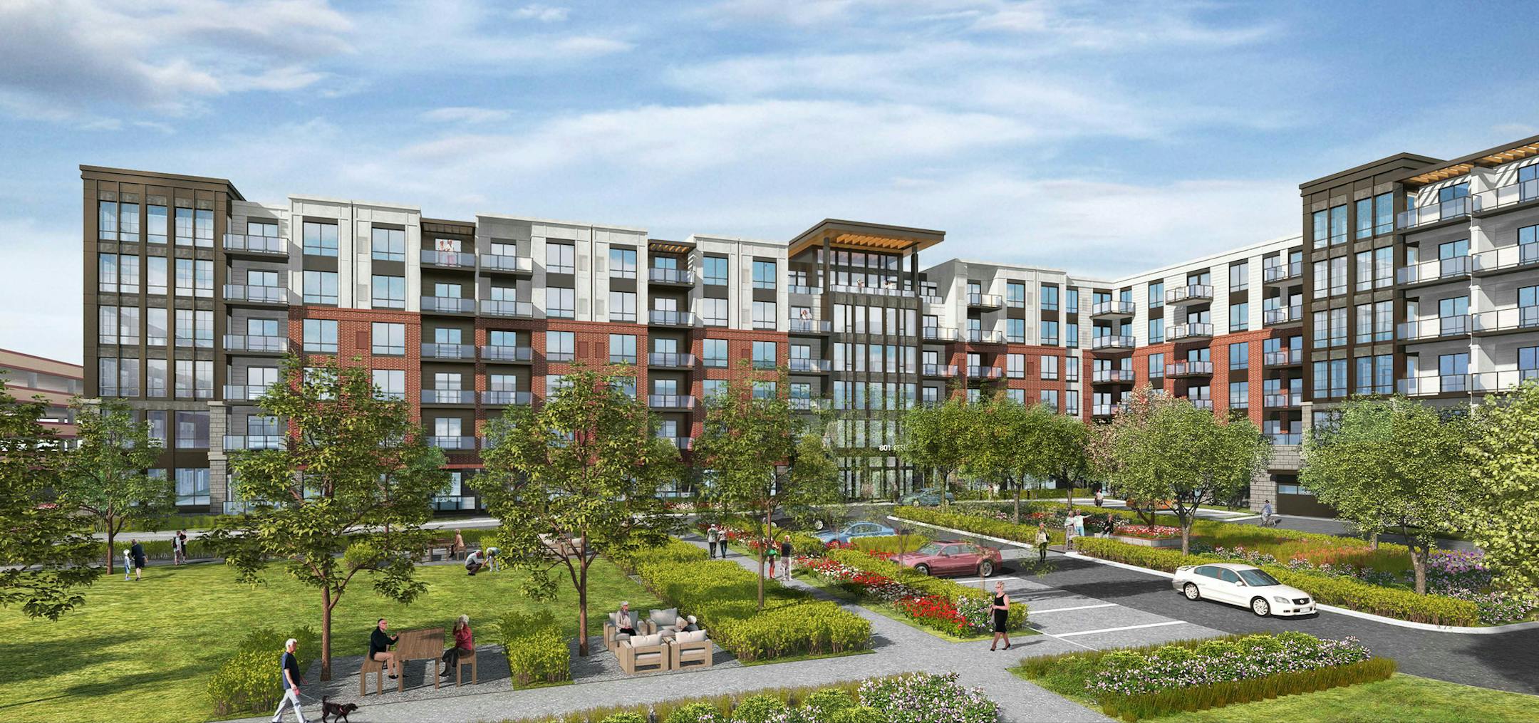 United Properties will build a 186 unit senior housing project in Minnetonka. A portion of the units will have affordable rents, while the rest will feature market rate pricing. (Rendering courtesy of United Properties)