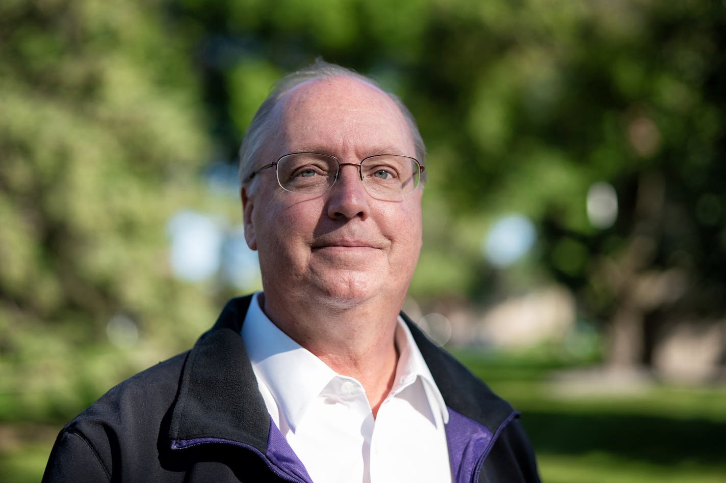 Rep. Jim Hagedorn knocked on doors and talked with folks in Le Sueur, Minnesota, during a campaign swing in September 2020.