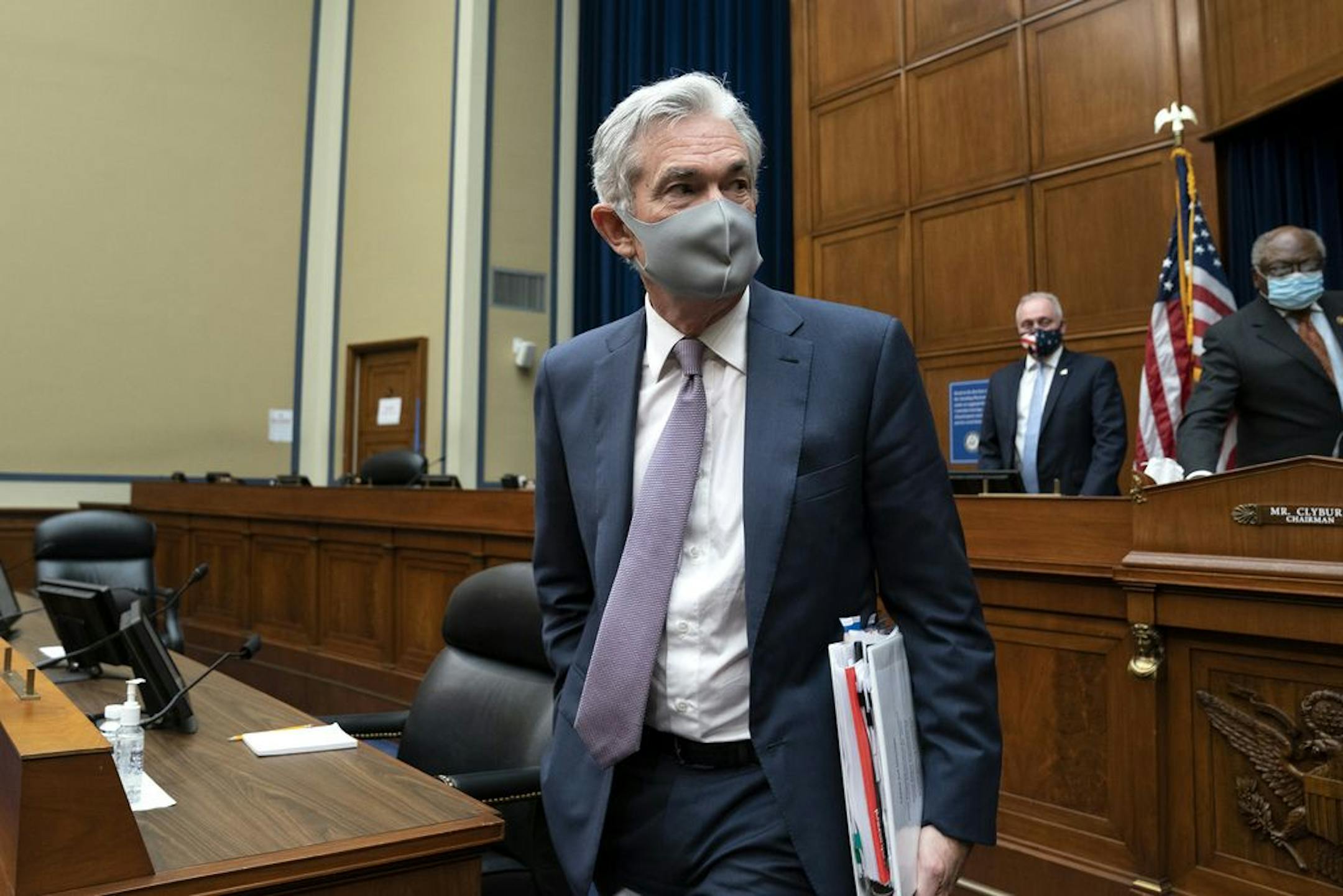 FILE -- Jerome Powell, the Fed chair, during a House hearing on Capitol Hill in Washington, Sept. 23, 2020. Federal Reserve officials made only minor adjustments to their policy statement Thursday, during a week fraught with uncertainty.