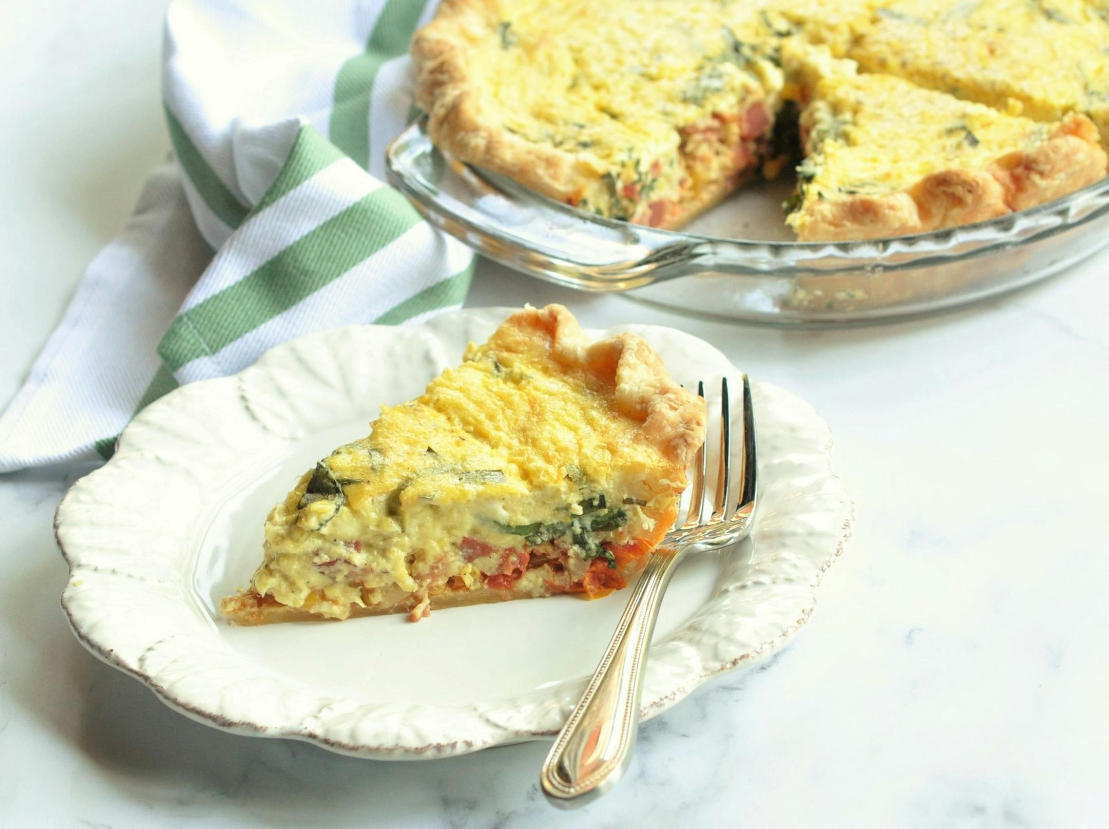 Bacon, Corn and Tomato Quiche photo by Meredith Deeds