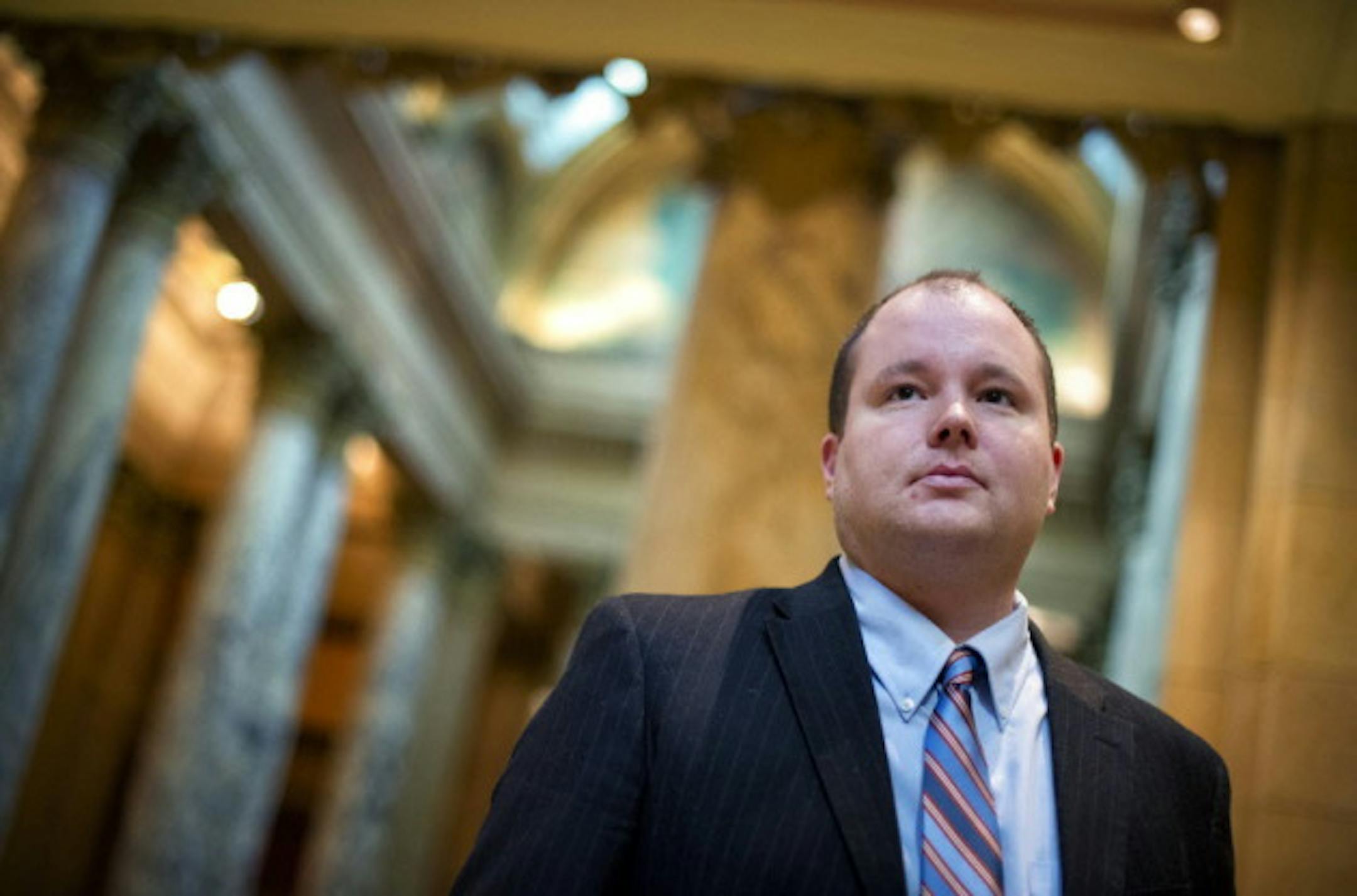 Sen. Branden Petersen in February/source: Glen Stubbe, staff photographer