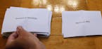 Voting station volunteers count ballots Sunday, May 7, 2017 in Saint-Jean-de-Luz, southwestern France. French voters decided Sunday whether to back pr