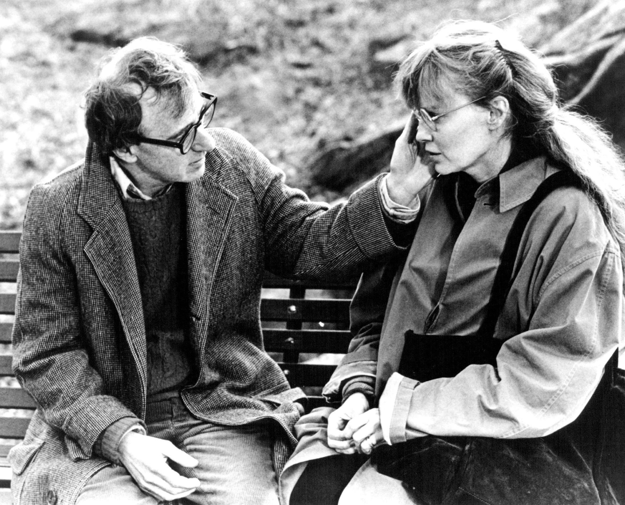 November 1989 "Crimes and Misdemeanors" - Woody Allen and Mia Farrow in a scene from Allen's upcoming film. Brian Hamill