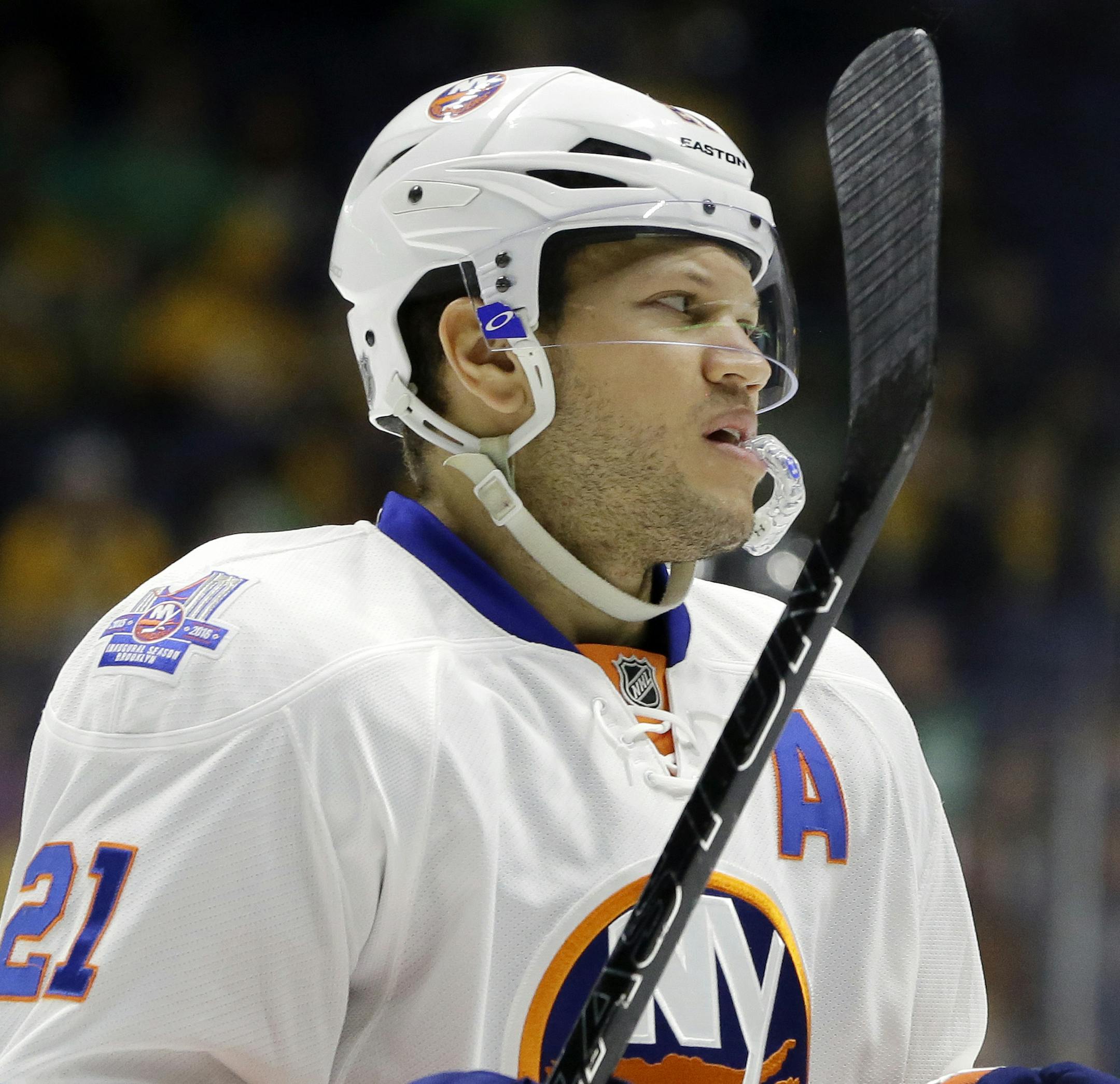 New York Islanders winger Kyle Okposo is a three-time 20-goal scorer. He had 22 this past season.