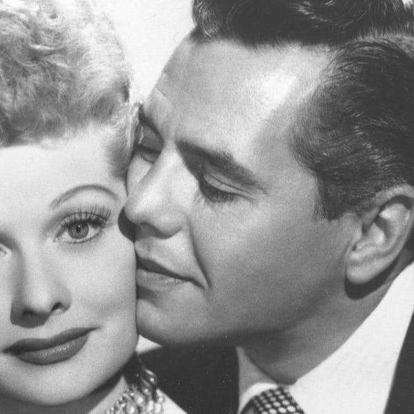 In this undated image, comedian-actress Lucille Ball and her husband, musician-actor Desi Arnaz from the comedy series, "I Love Lucy," are shown. Ball