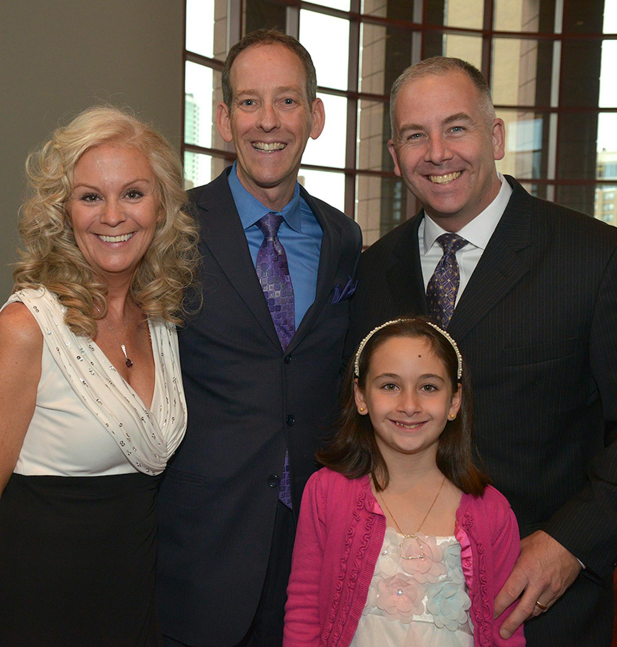 From left, Julie McNeil, board member Don McNeil and Roya and Alex Nock.