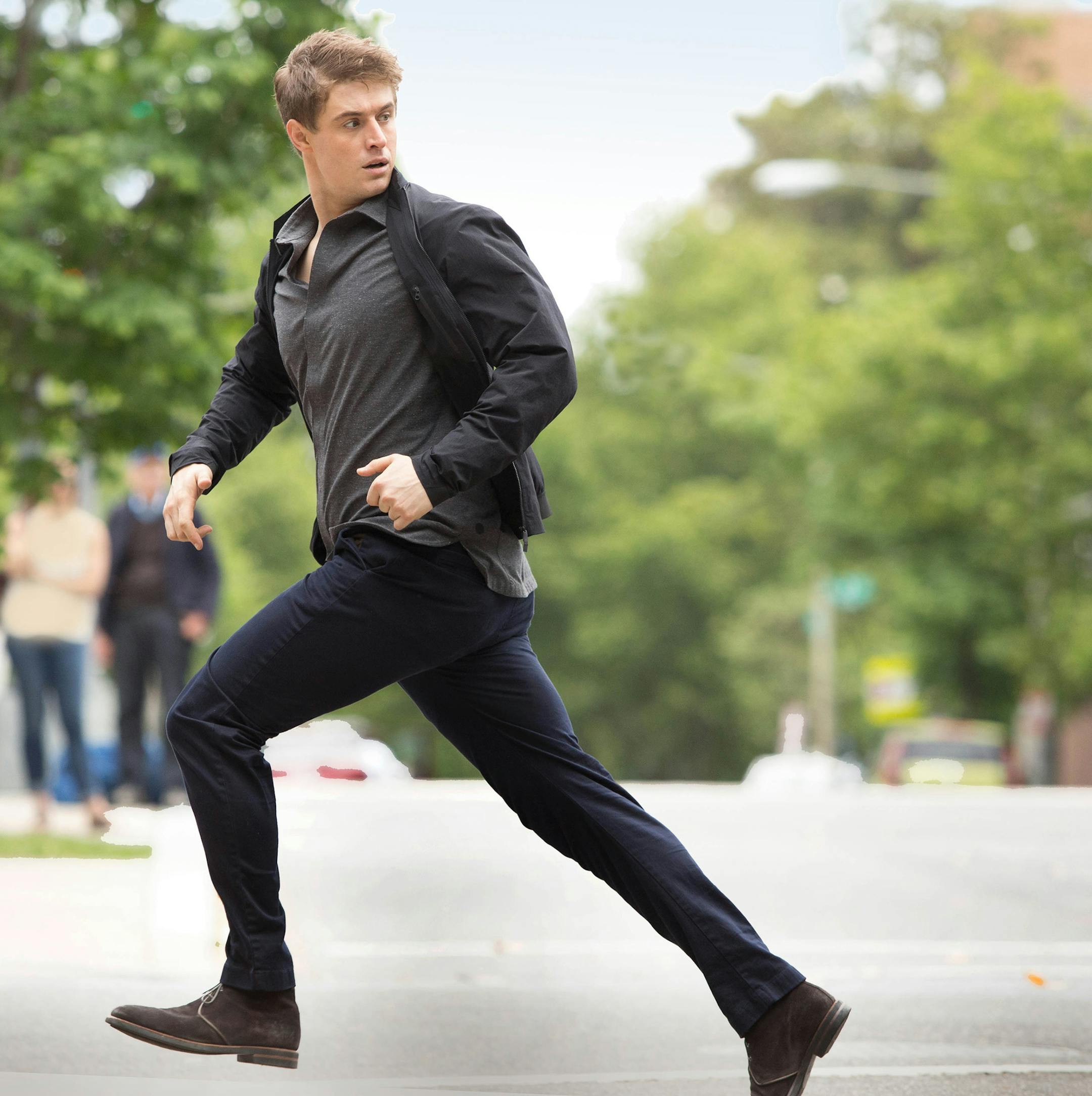 Max Irons plays a young CIA analyst caught in a horrendous murder plot in AT&T Universe Network's "Condor," premiering June 6. The 10-part series is based partly on the movie, "Three Days of the Condor," and on the book, "Six Days of the Condor." (AT&T Universe) ORG XMIT: 1232230