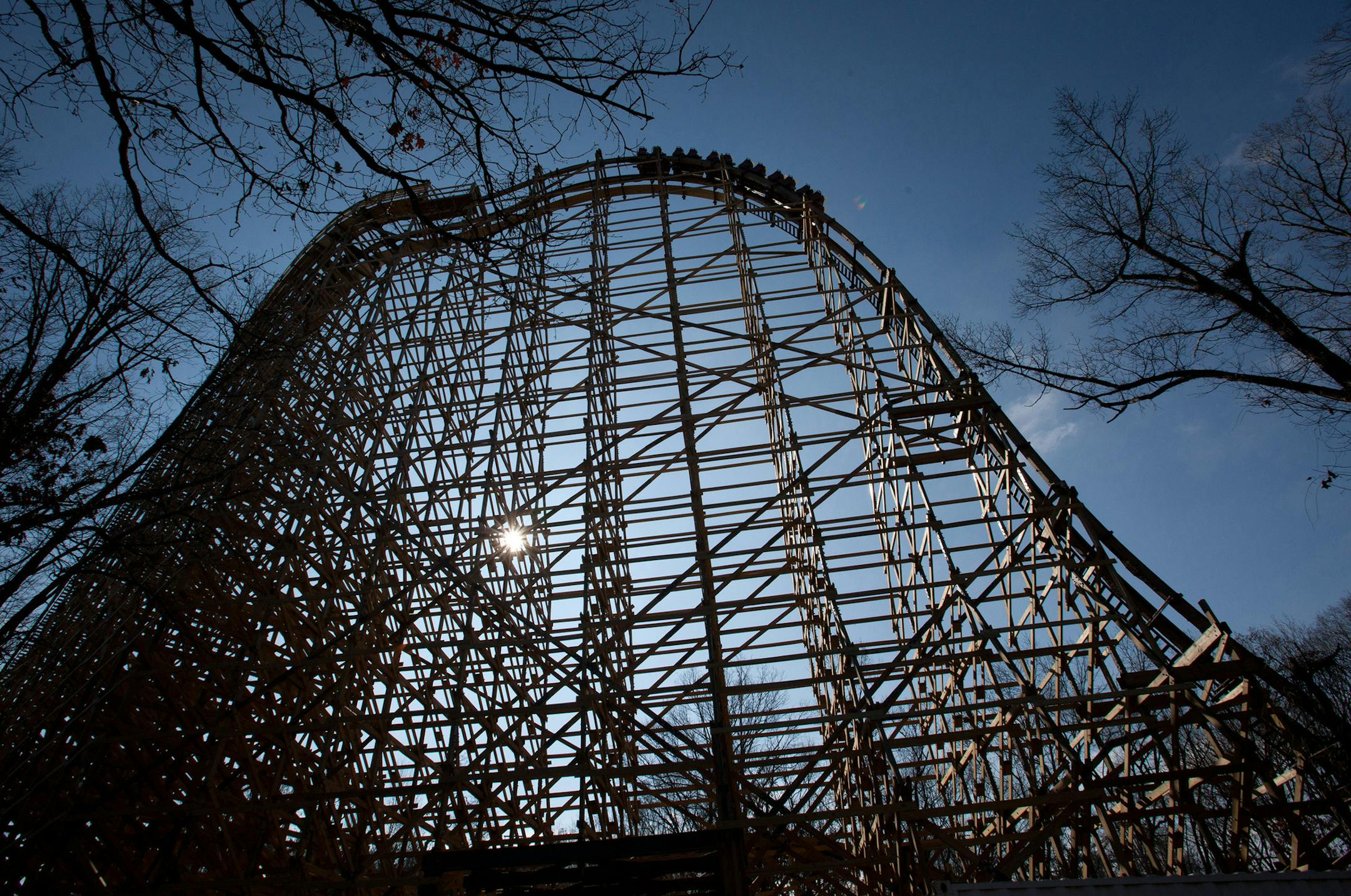 Thrill ride at Branson's Silver DollarCity.