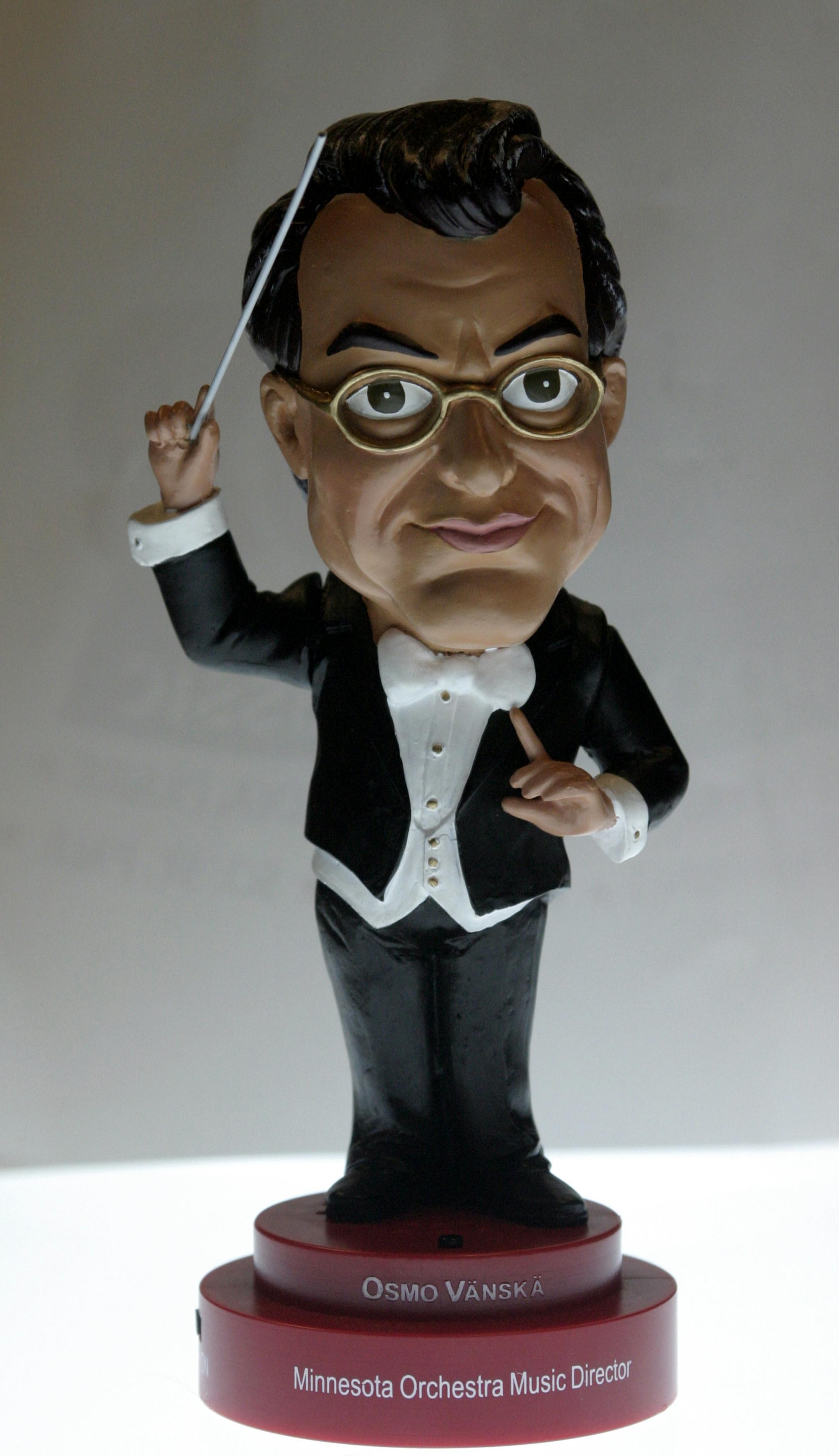The orchestra created Osmo bobbleheads in 2004.