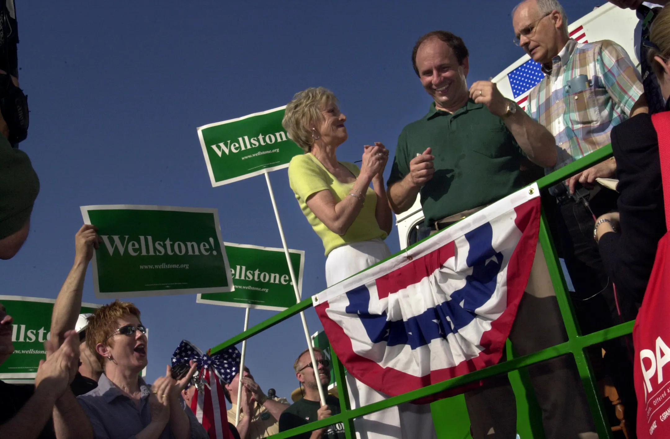 The Wellstone campaign bus through the years