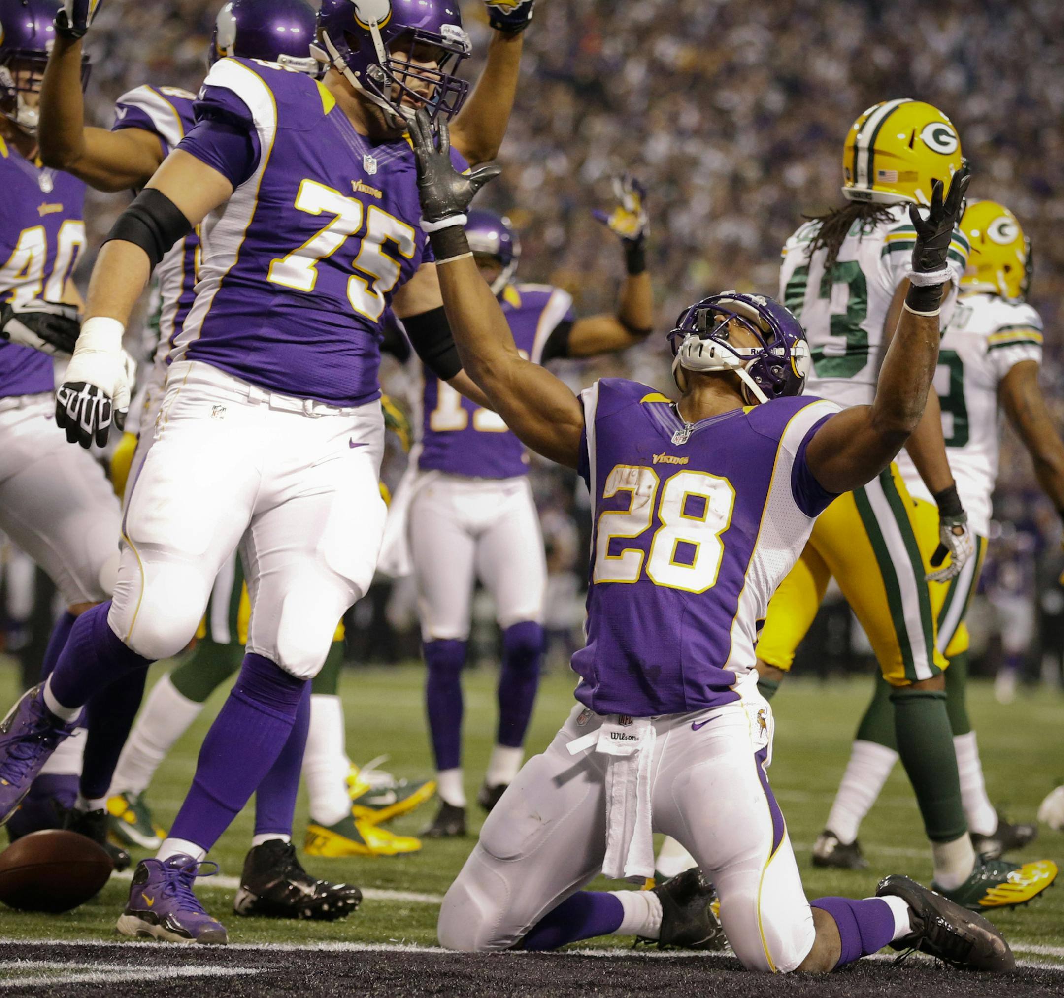 Vikings runningback Adrian Peterson