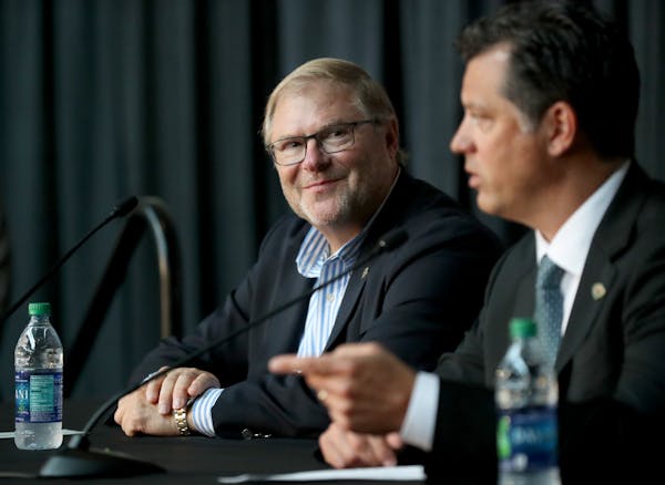 Wild owner Craig Leipold, left, and General Manager Bill Guerin have shown a willingness to make bold, risky moves in trying to build a contender.