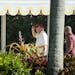 President Donald Trump returns to his Mar-a-Lago club after spending the day at Trump International Golf Club, in Palm Beach, Fla., Nov. 26, 2017. As 