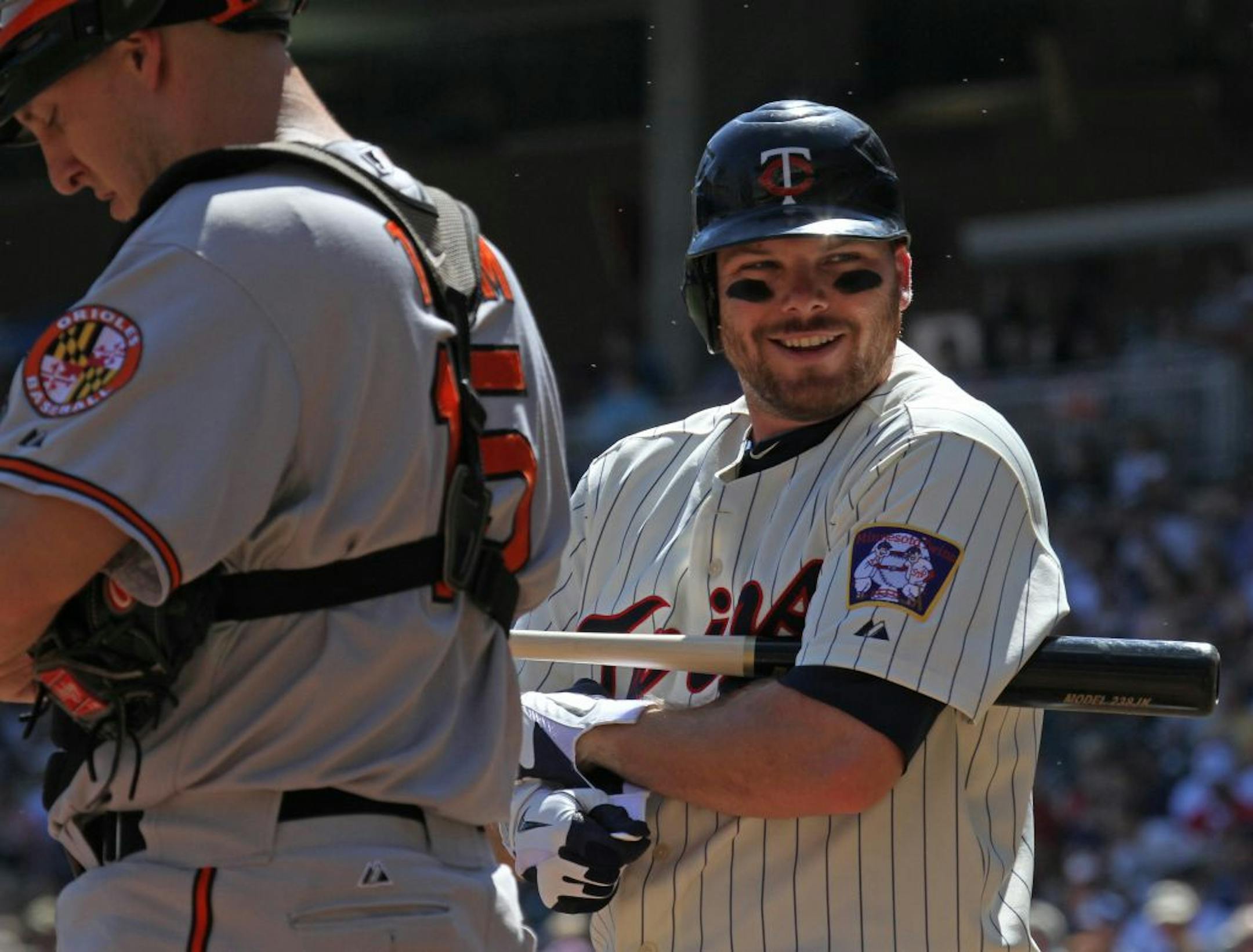 Twins Jason Kubel walked to the plate in the 2nd inning, August 25th, 2011.