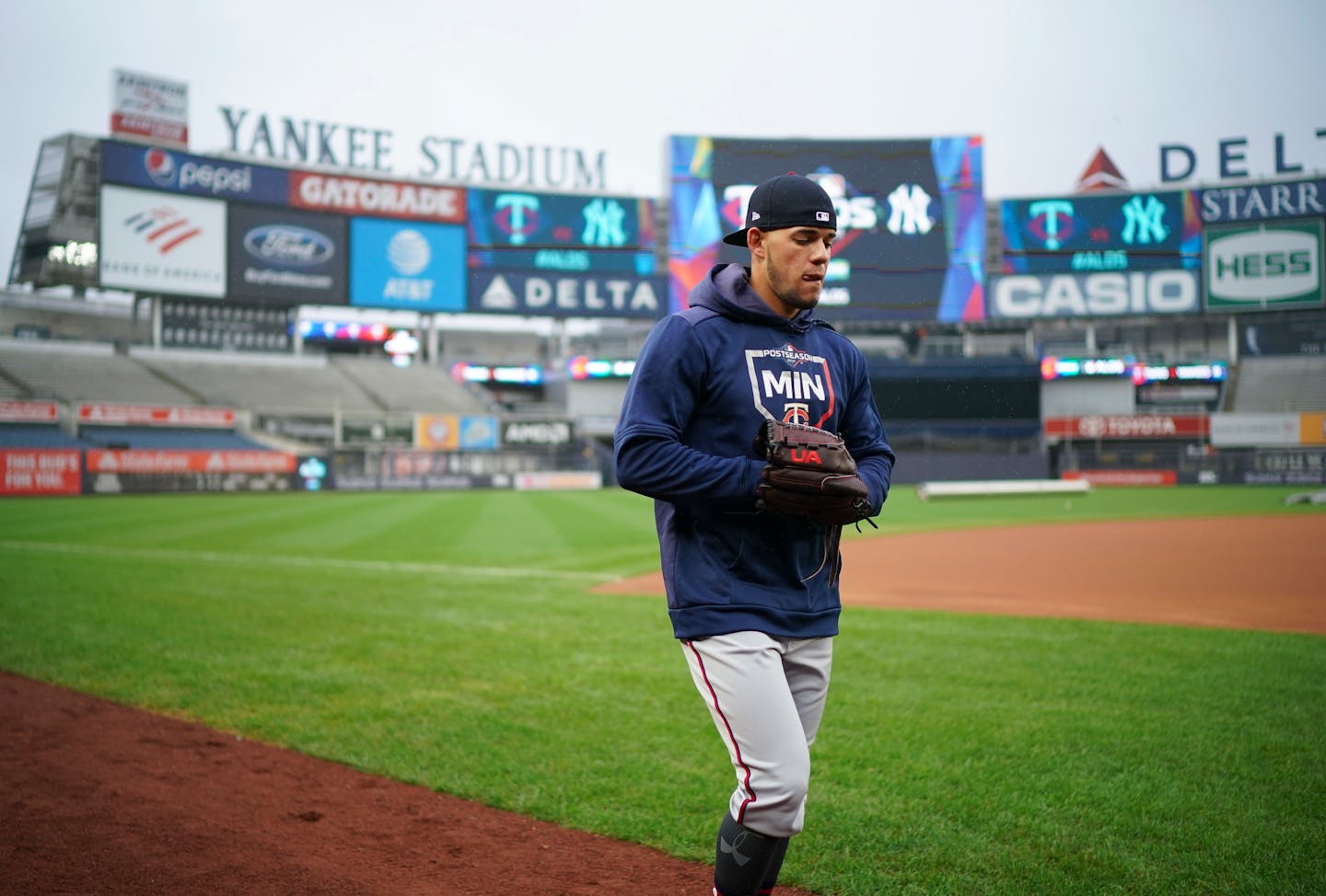 ALDS Game 1 starting pitcher Jose Berrios is set to return from a Twins rotation in which all five starters reached double digits in wins but, because of illness, suspension, and poor form, fell apart during the second half of the season.