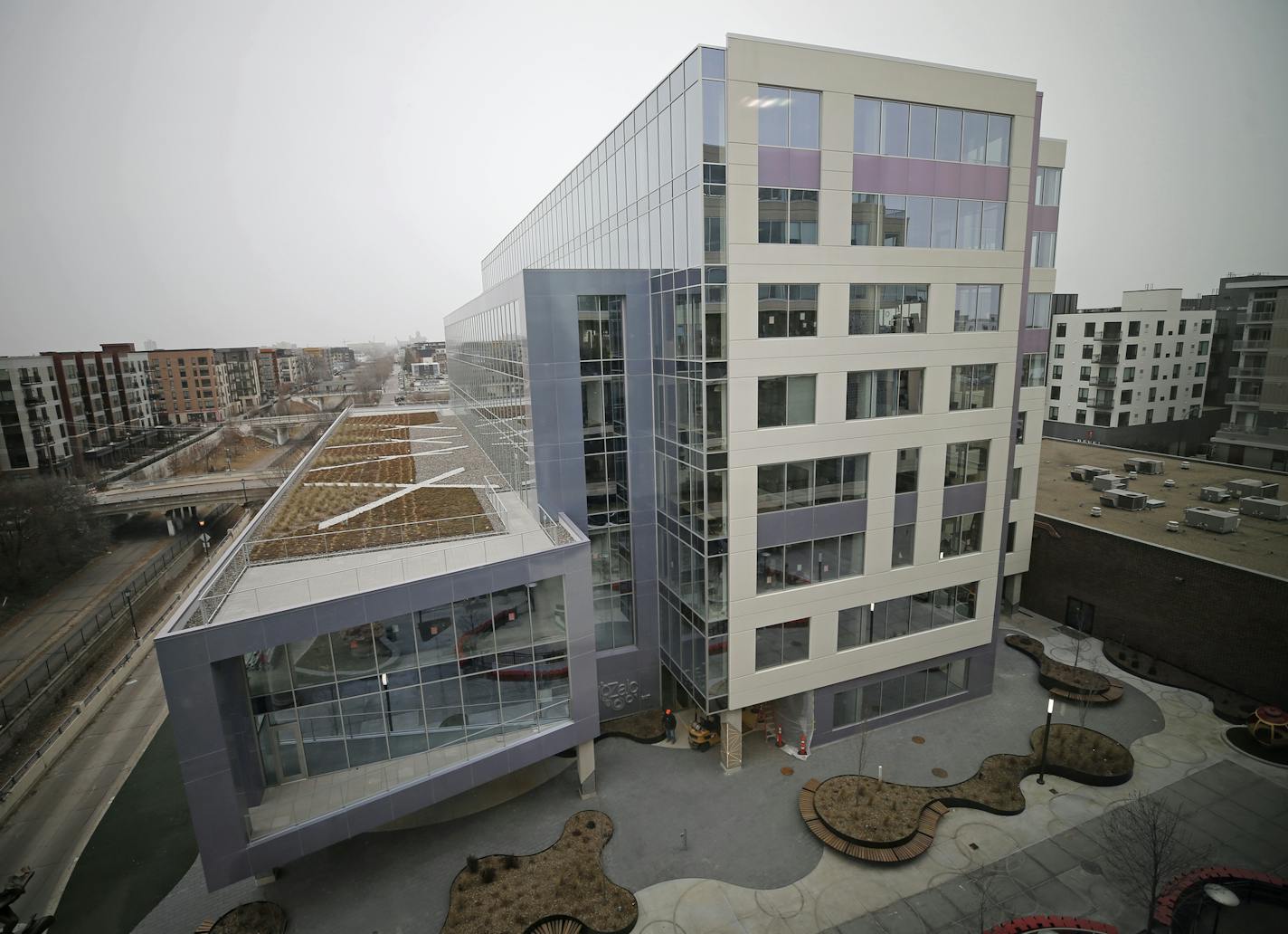 The MoZaic East building in Uptown is slated for completion this month. ] Shari L. Gross &#xef; shari.gross@startribune.com The MoZaic East building in Uptown is slated for completion this month. It's one of the few speculative office buildings that has been built in the last two years. Tour of the new MoZaic East office building in Uptown with Stu Ackerberg, head of the Ackerberg Group, on Wednesday, Nov. 28, 2018.