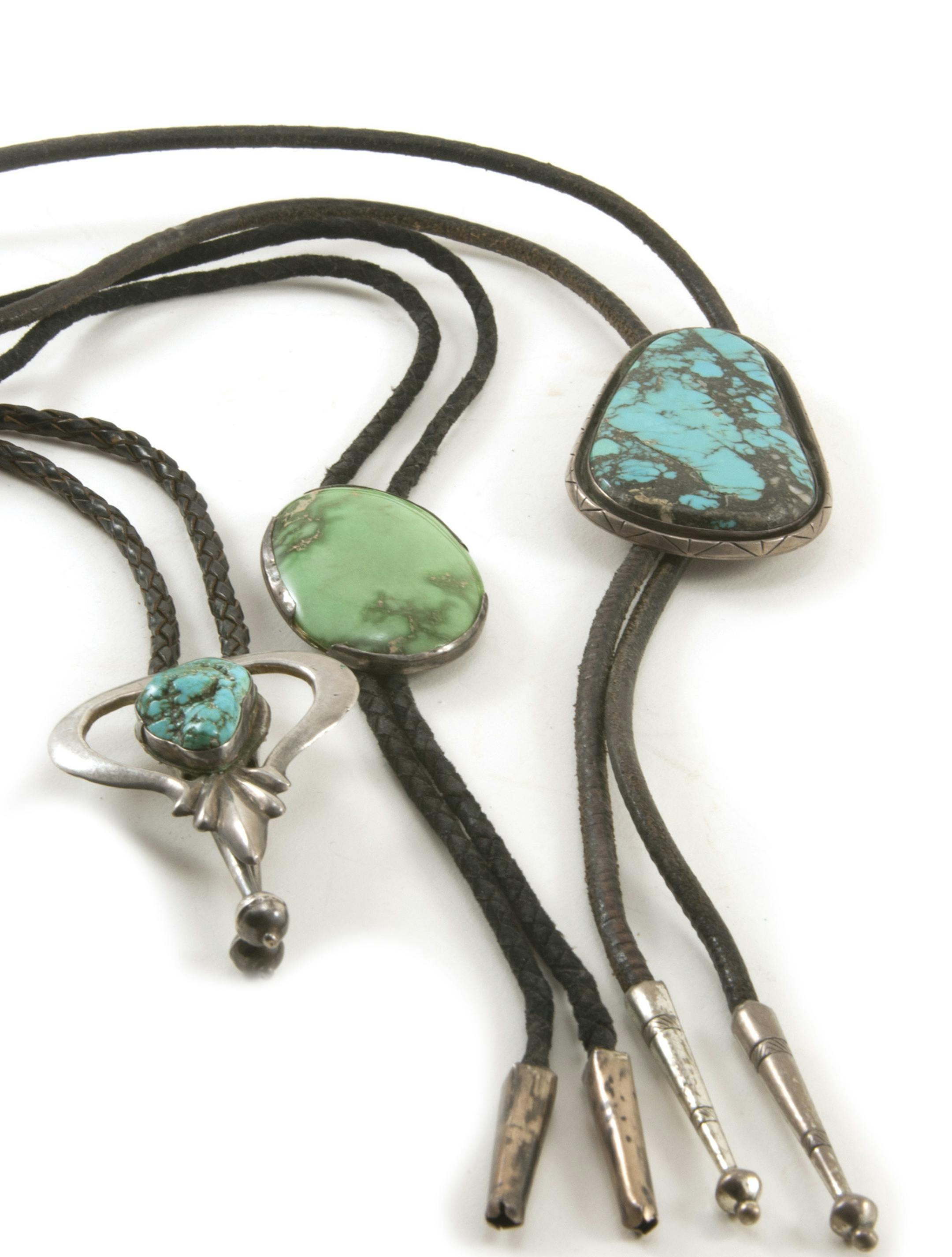 Hand crafted Native American bolo ties