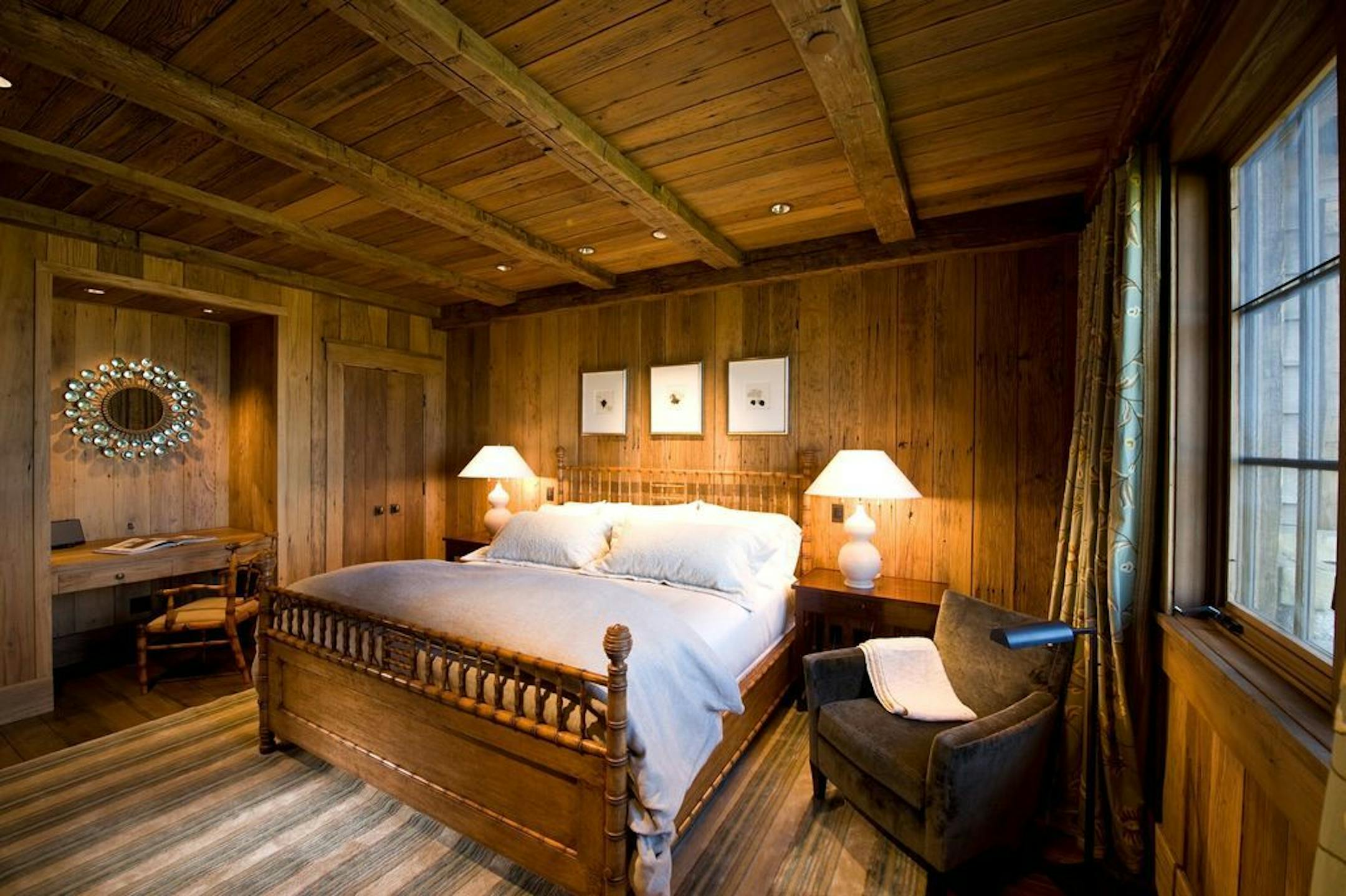 A bedroom, one of nine.