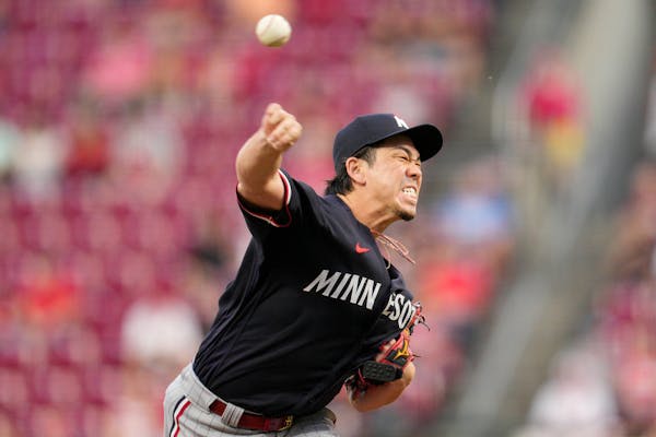 Starter Kenta Maeda threw five scoreless innings against the Reds in Cincinnati on Tuesday night as the Twins consider what their playoff rotation mig