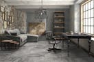 Plain spaces are transformed into industrial chic with Palo Rosa's floor and wall tiles. (Handout) ORG XMIT: 1167536