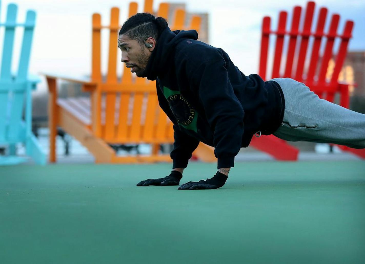 New interim WBA champion Jamal James often trains at Bde Maka Ska Park in Minneapolis.