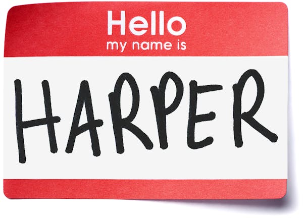 When it comes to baby names, Harper is the new Jennifer