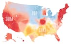 Soda vs Pop vs Coke Maps excerpted from SPEAKING AMERICAN: How Y�all, Youse , and You Guys Talk: A Visual Guide by Josh Katz. Copyright � 2016 by 
