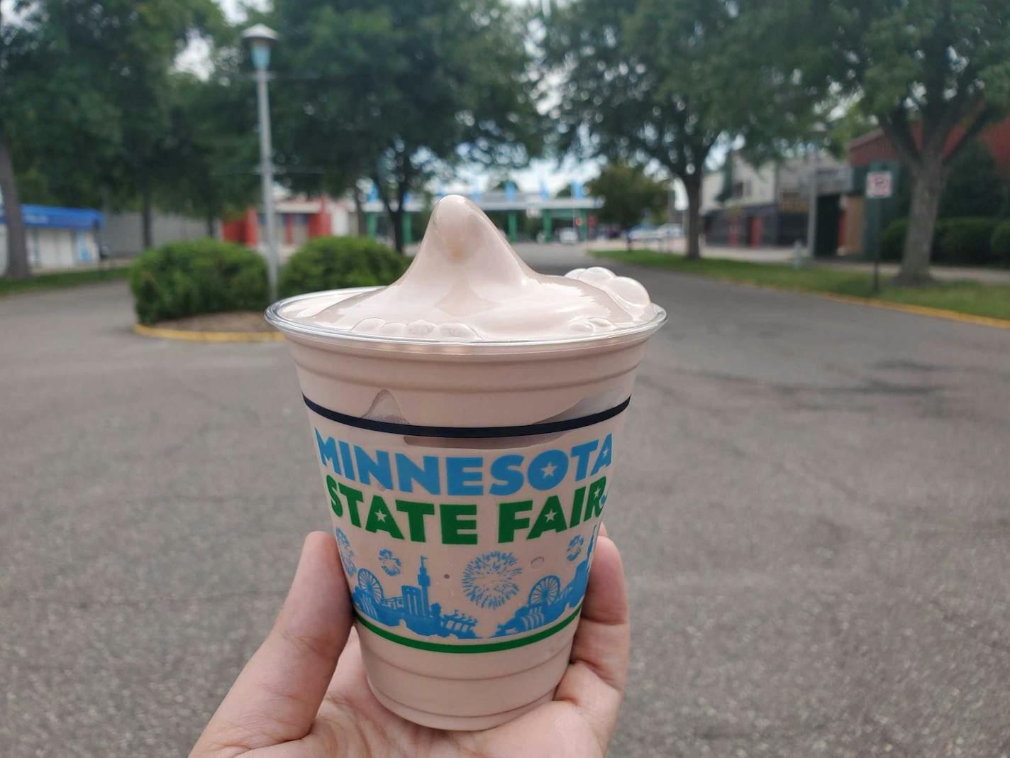 Chocolate malt from the ADA's Dairy Goodness Bar at the Minnesota State Fair Food Parade.