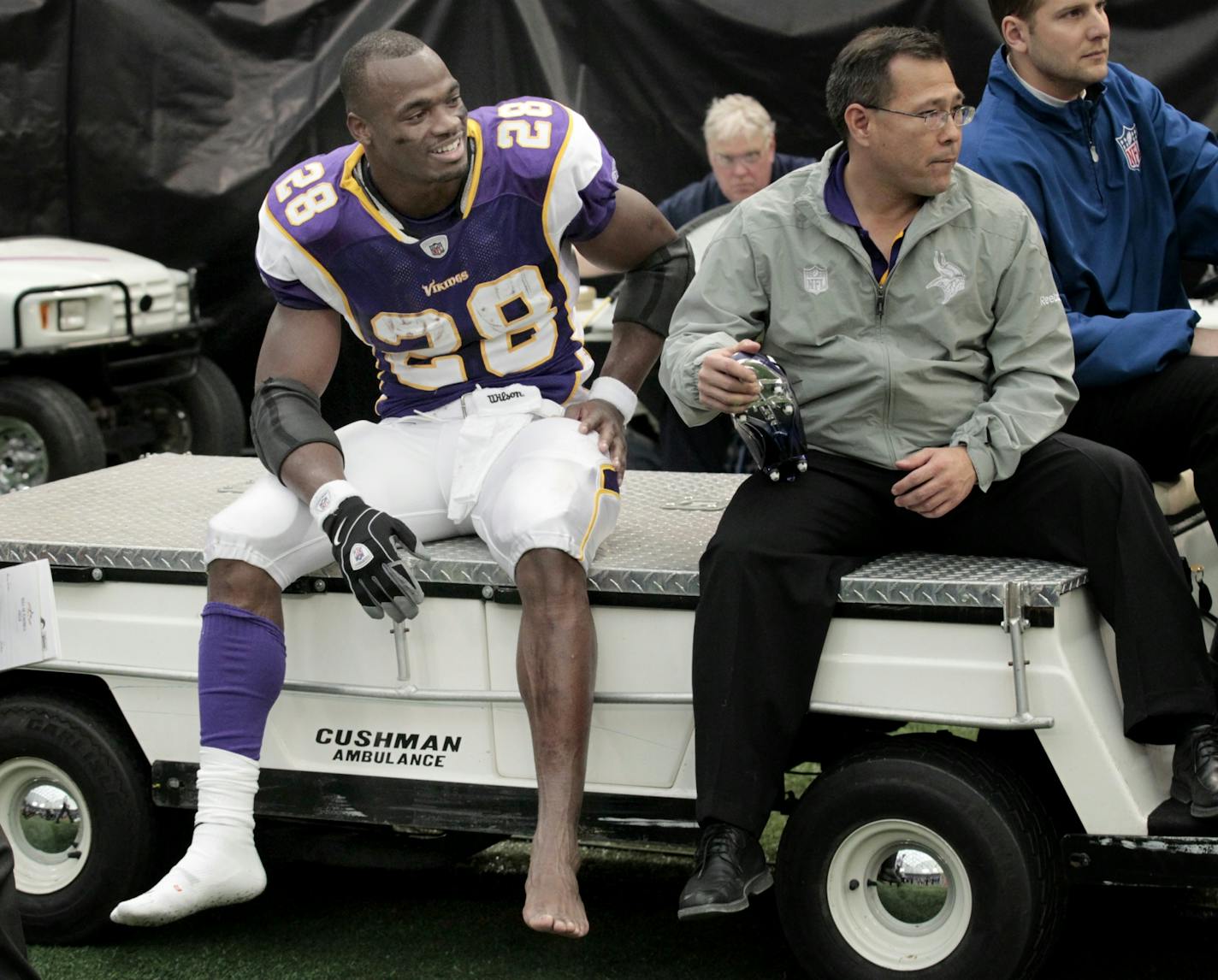 Vikings running back Adrian Peterson