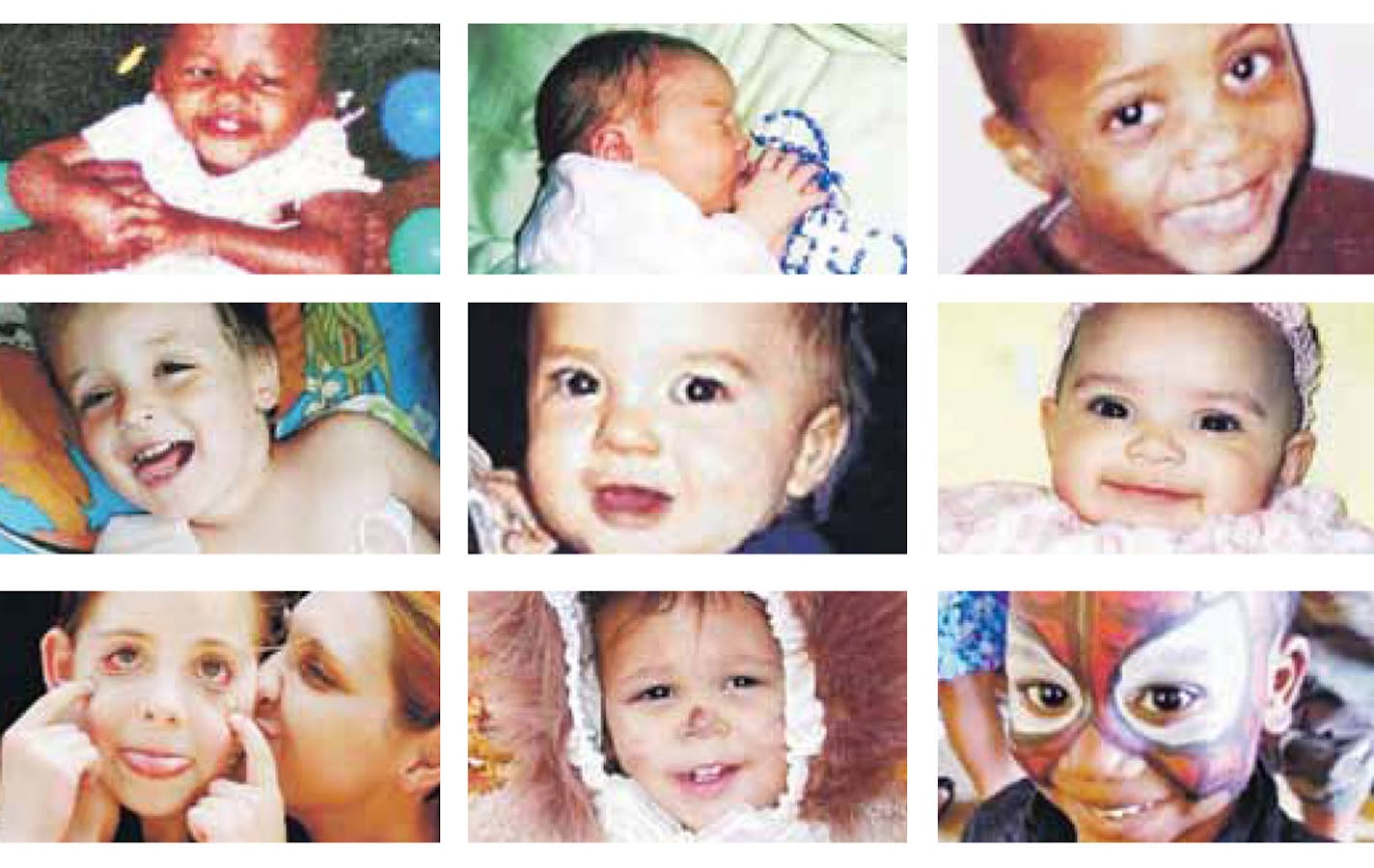 Top row, from left: Brianna Rose Jackson, Cecilia Bodem, Demond Reed. Middle row, from left: Eric Dean, Jaden Hummel-Smith, Destiny Jackson. Bottom row, from left: Jordan Amber Gonsioroski, Malaya Douglas, Key'Ontay Miller-Peterson.