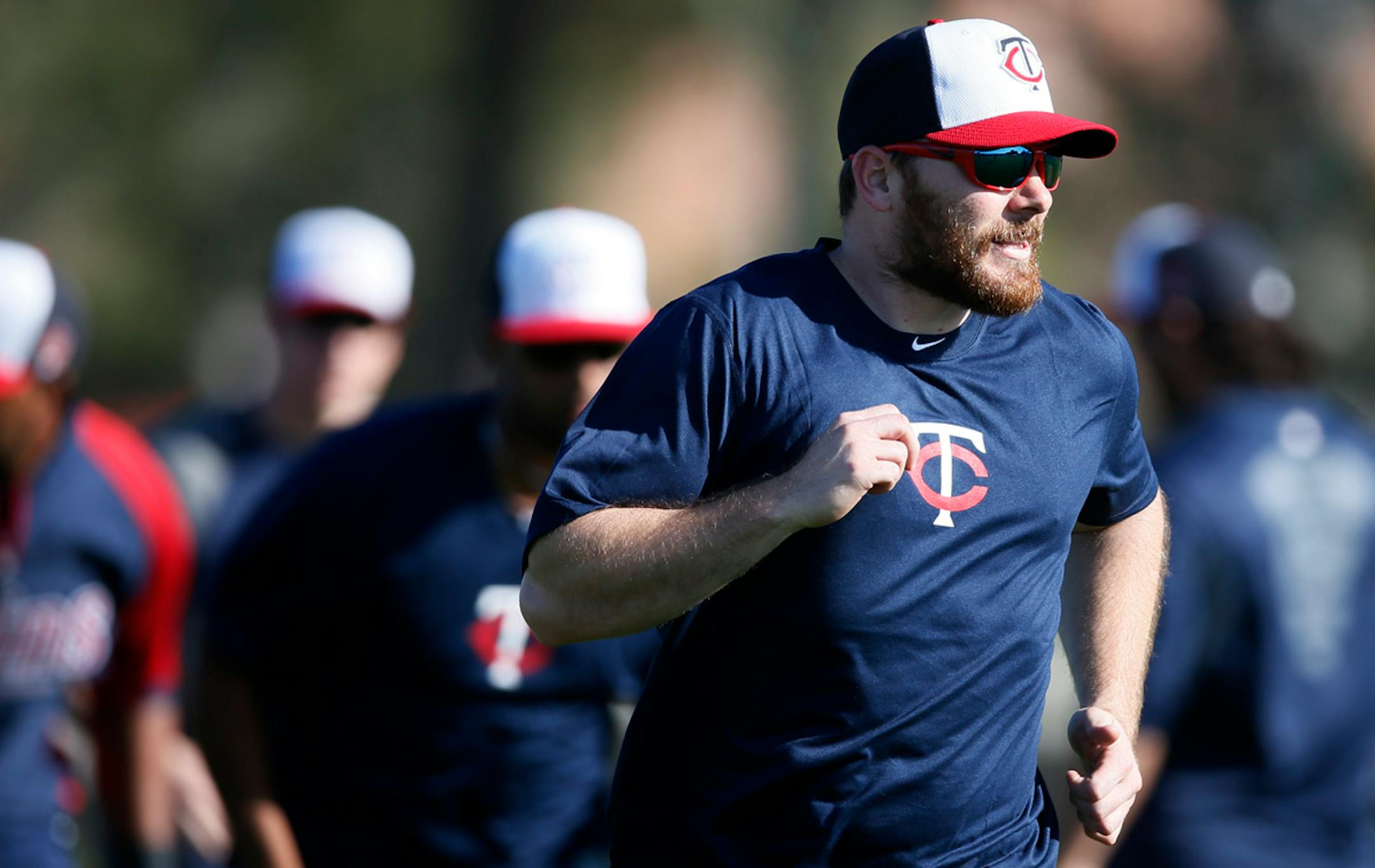 Twins outfielder Jason Kubel arrived at spring training Thursday Feb 20. 2014 in Fort Myers, Florida at Lee County Sports Complex. ] JERRY HOLT jerry.holt@startribune.com Jerry Holt