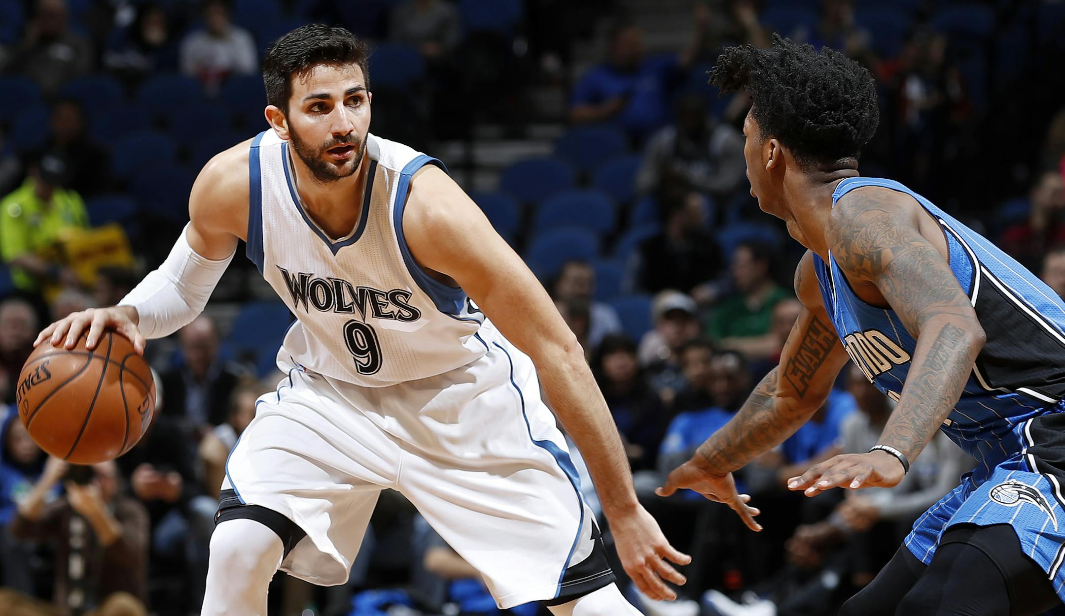 Minnesota Timberwolves Ricky Rubio (9). ] CARLOS GONZALEZ &#xef; cgonzalez@startribune.com - January 30, 2017, Minneapolis, MN, Target Center, NBA, Minnesota Timberwolves vs. Orlando Magic