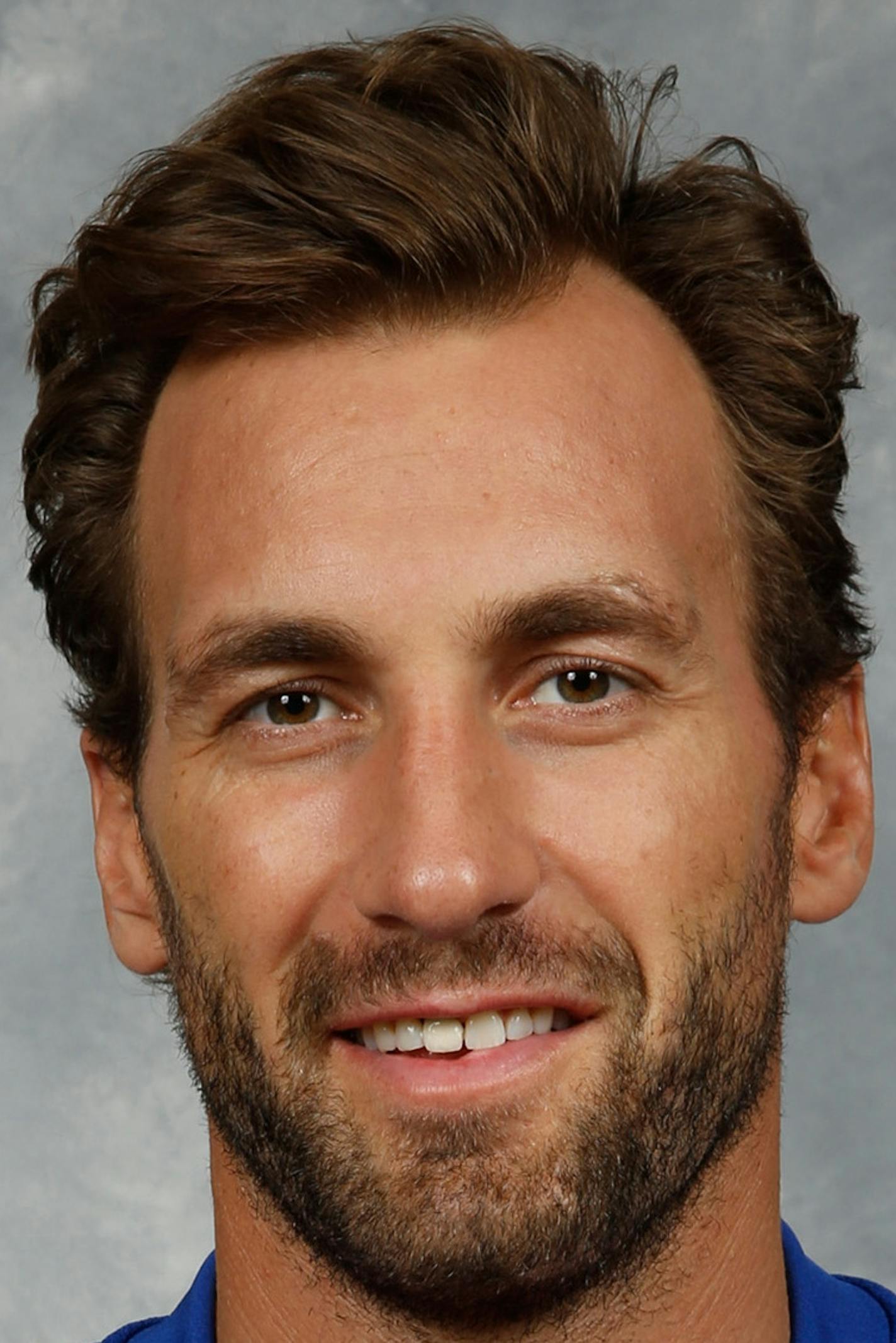 WHITE PLAINS, NY- SEPTEMBER 17: Jarret Stoll of the New York Rangers poses for his official headshot for the 2015-2016 season on September 17, 2015 in White Plains, New York. (Jared Silber/NHLI via Getty Images) *** Local Caption *** Jarret Stoll ORG XMIT: 570170689