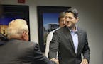 House Speaker Paul Ryan visited Minnesota on Monday, where he spent time at Best Buy HQ with Rep. Erik Paulsen, then held a roundtable discussion with