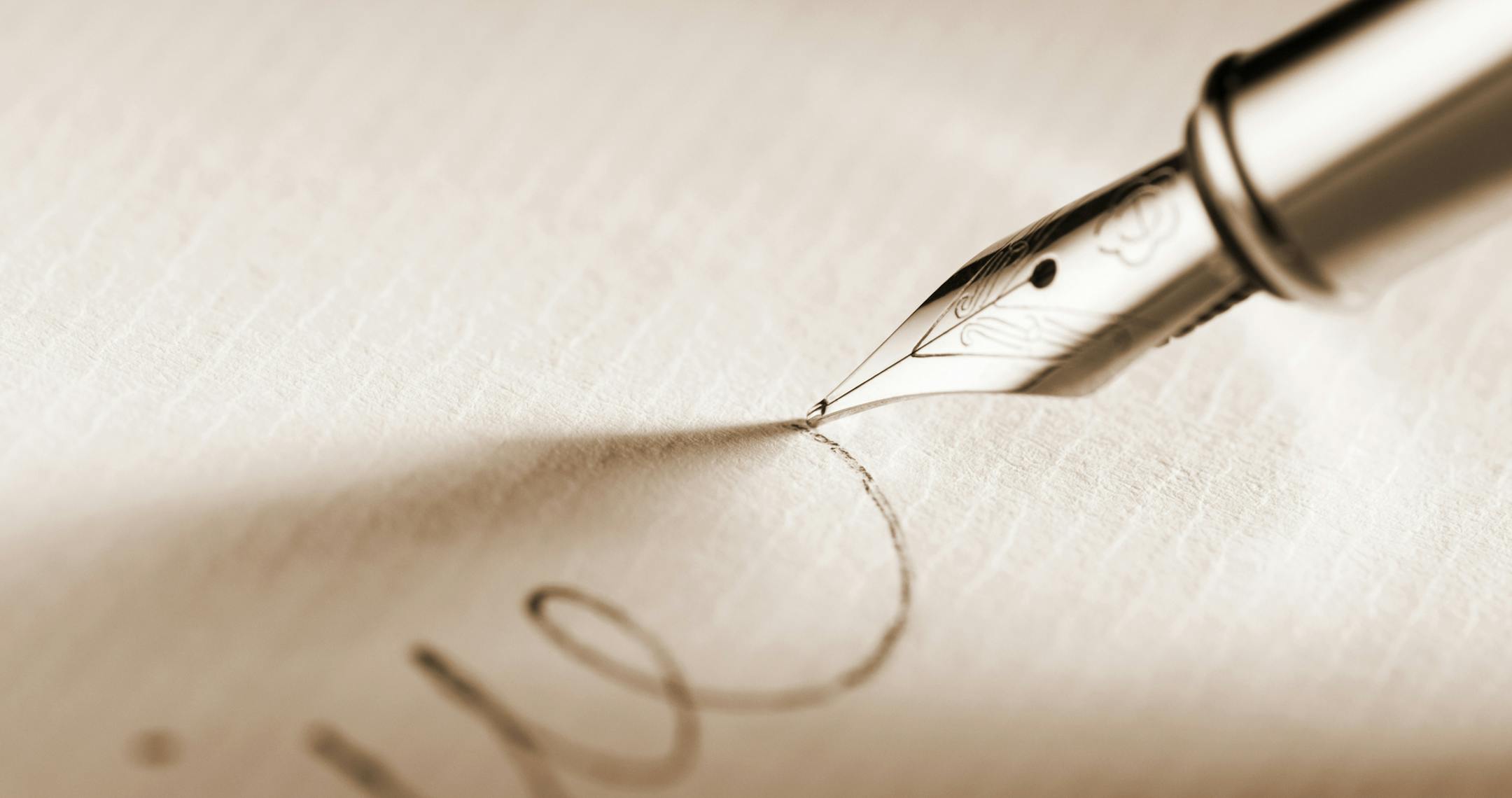 Fountain Pen and Signature