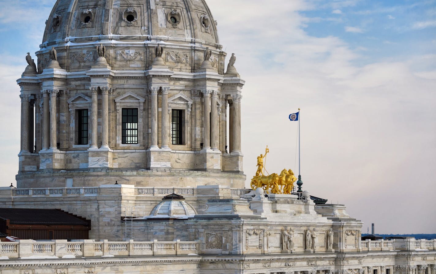 The Minnesota State Capitol. ] GLEN STUBBE &#x2022; glen.stubbe@startribune.com Tuesday, February 13, 2018 The 2018 legislative session will both shape and be shaped by the forthcoming campaign, and a number of candidates for numerous political offices will be in the statehouse mix.EDS, thes eare for pre session preview story on Feb 18 and any appropriate use after that.