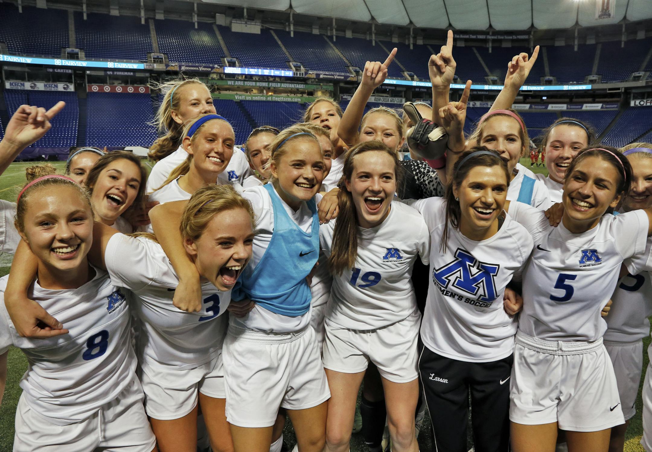 Though young, Minnetonka is looking to repeat its state championship from 2013 (above).