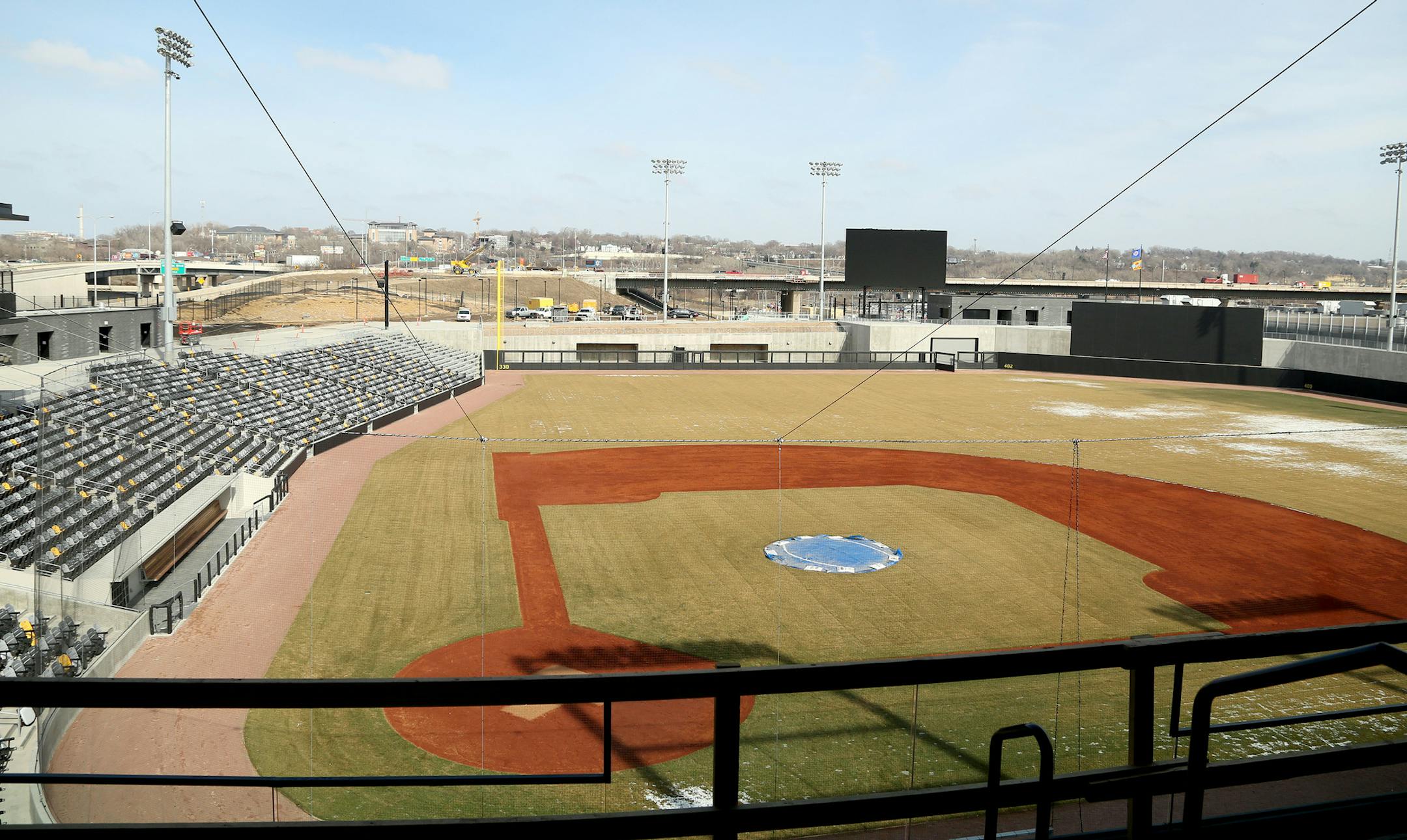 CHS Field. ] (KYNDELL HARKNESS/STAR TRIBUNE) kyndell.harkness@startribune.com A tour of CHS Field, the new home for the St. Paul Saints in St. Paul Min., Tuesday, March 24, 2015 ORG XMIT: MIN1503252151034277