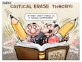 Sack cartoon: Critical erase theory